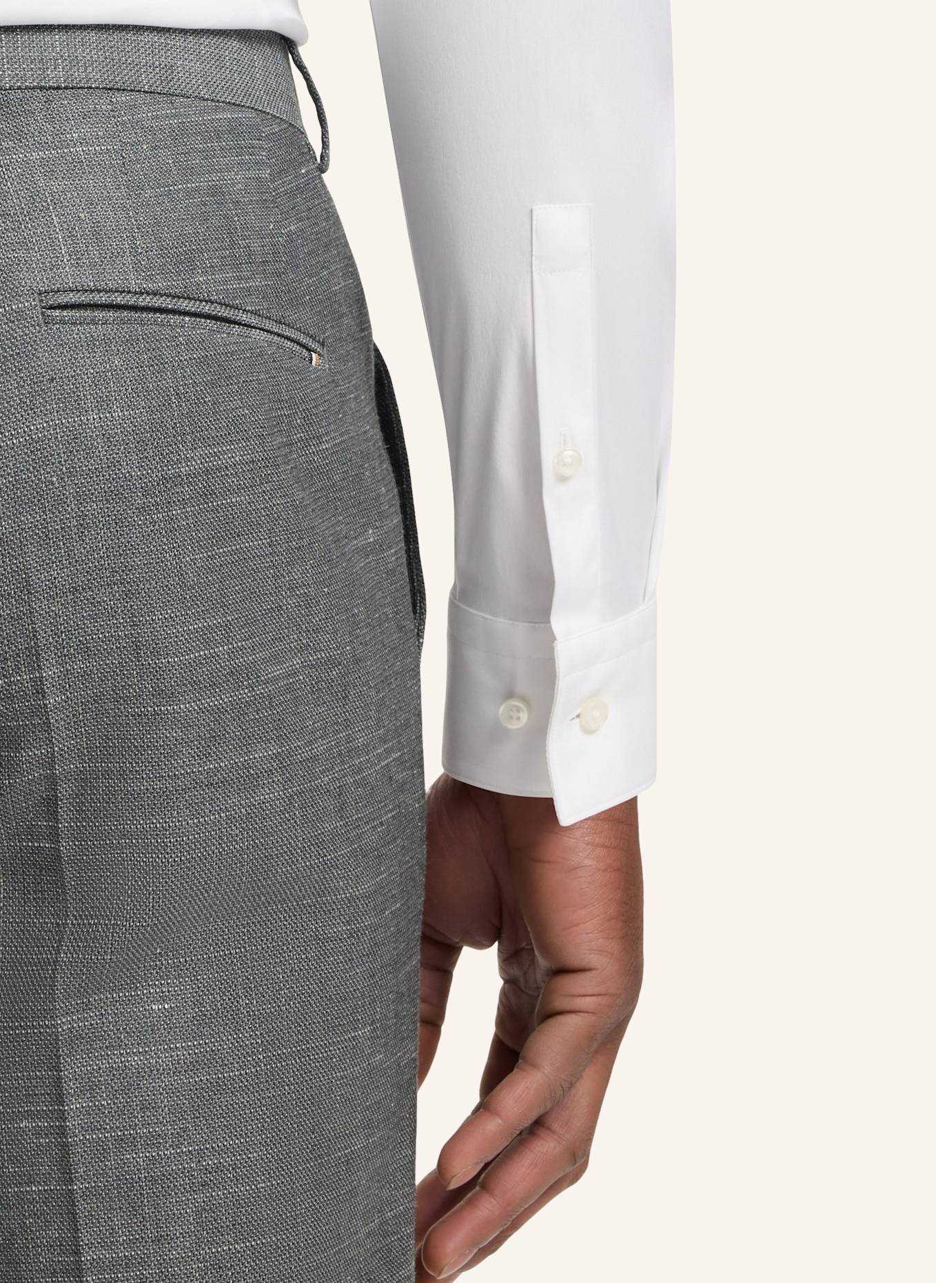 BOSS Business Hose H-GENIUS-251 Slim Fit: SILBER