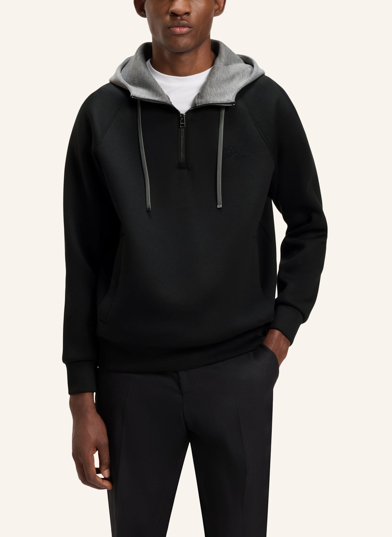 BOSS Sweatshirt C-STEVENS 04 Relaxed Fit: SCHWARZ