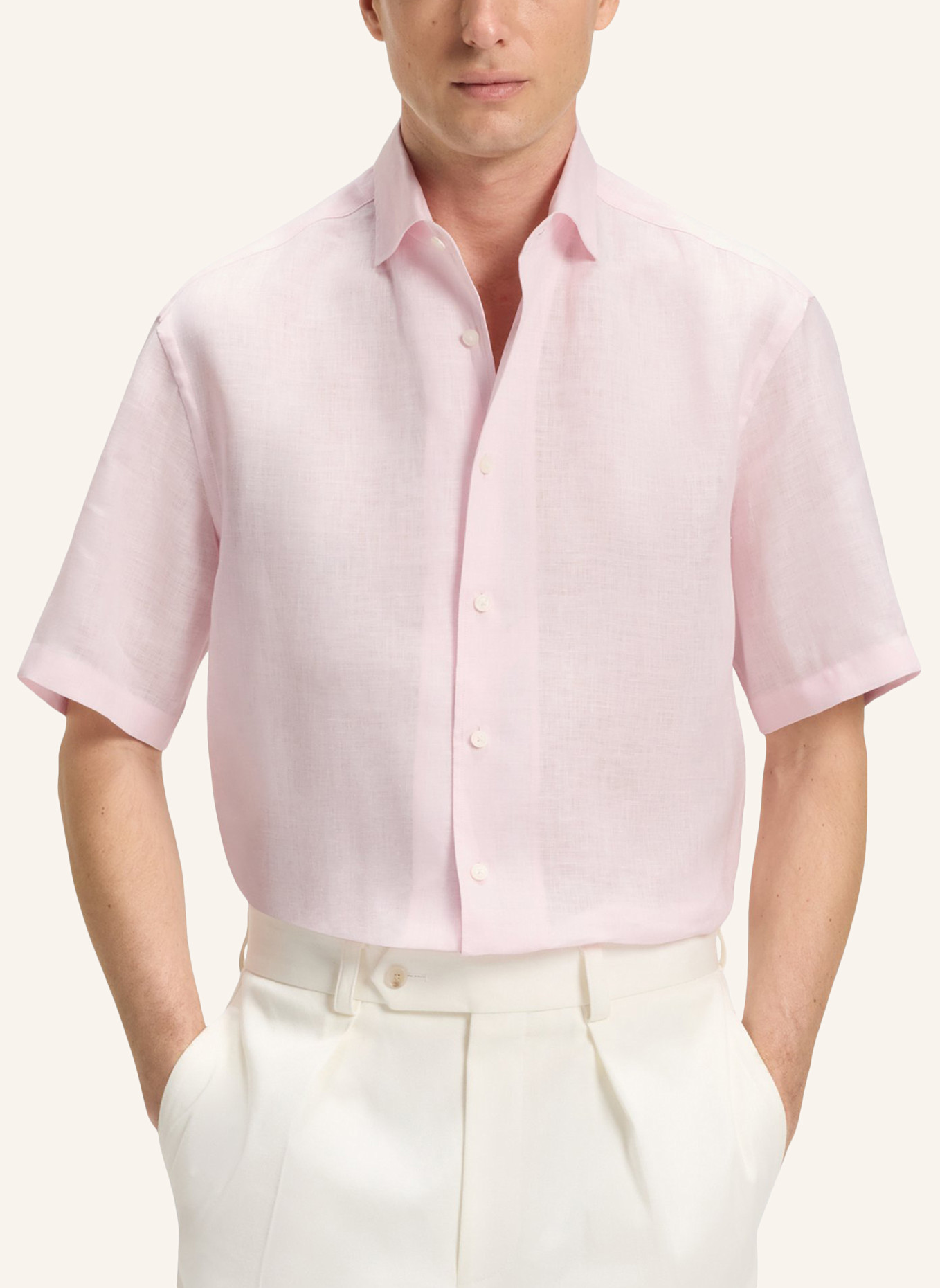 BOSS Business Hemd H-CESAR-1PIECE-SH_DB Relaxed Fit: PINK