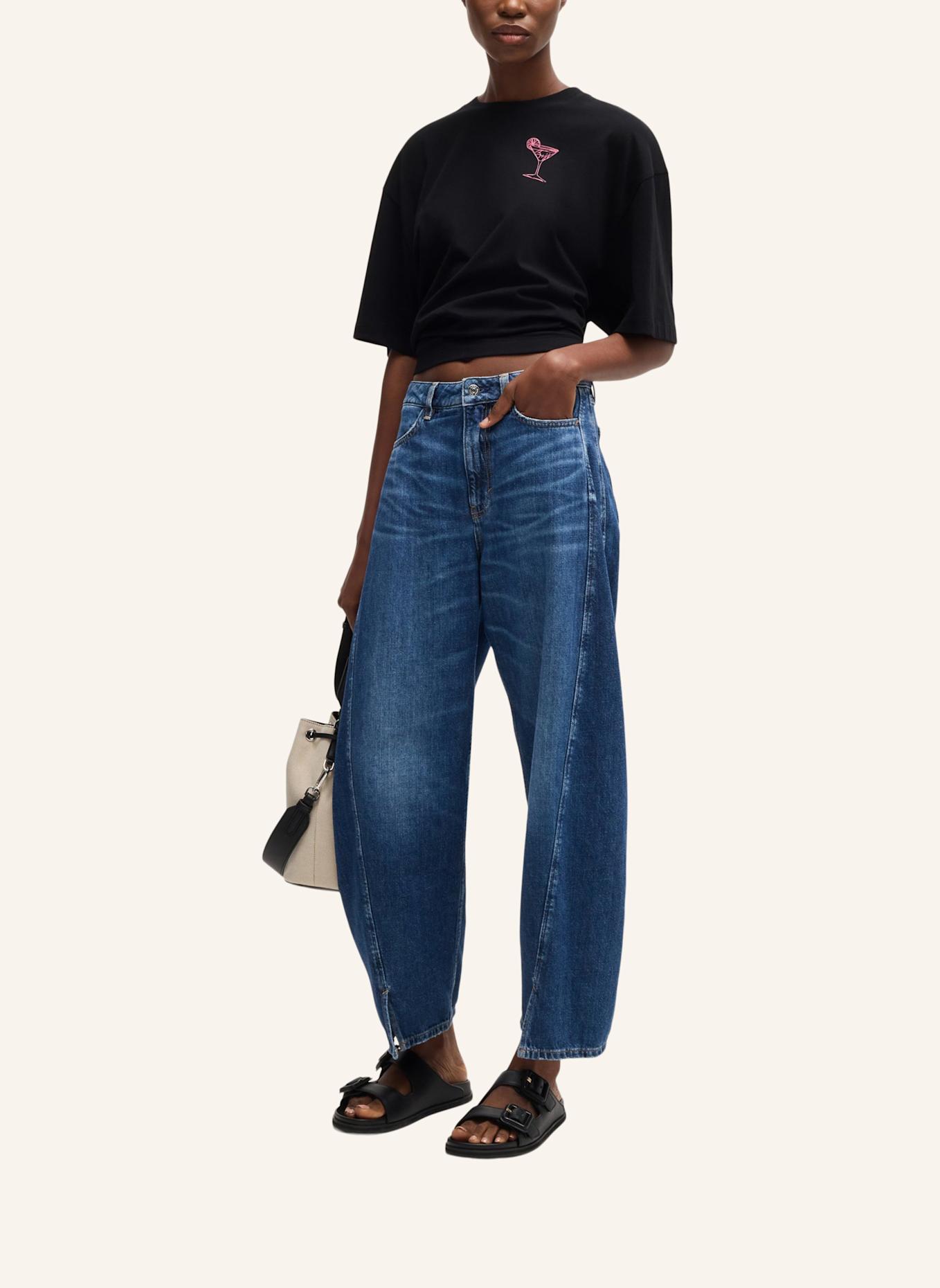 BOSS T-Shirt C_EBOYFRIEND_4 Relaxed Fit: SCHWARZ