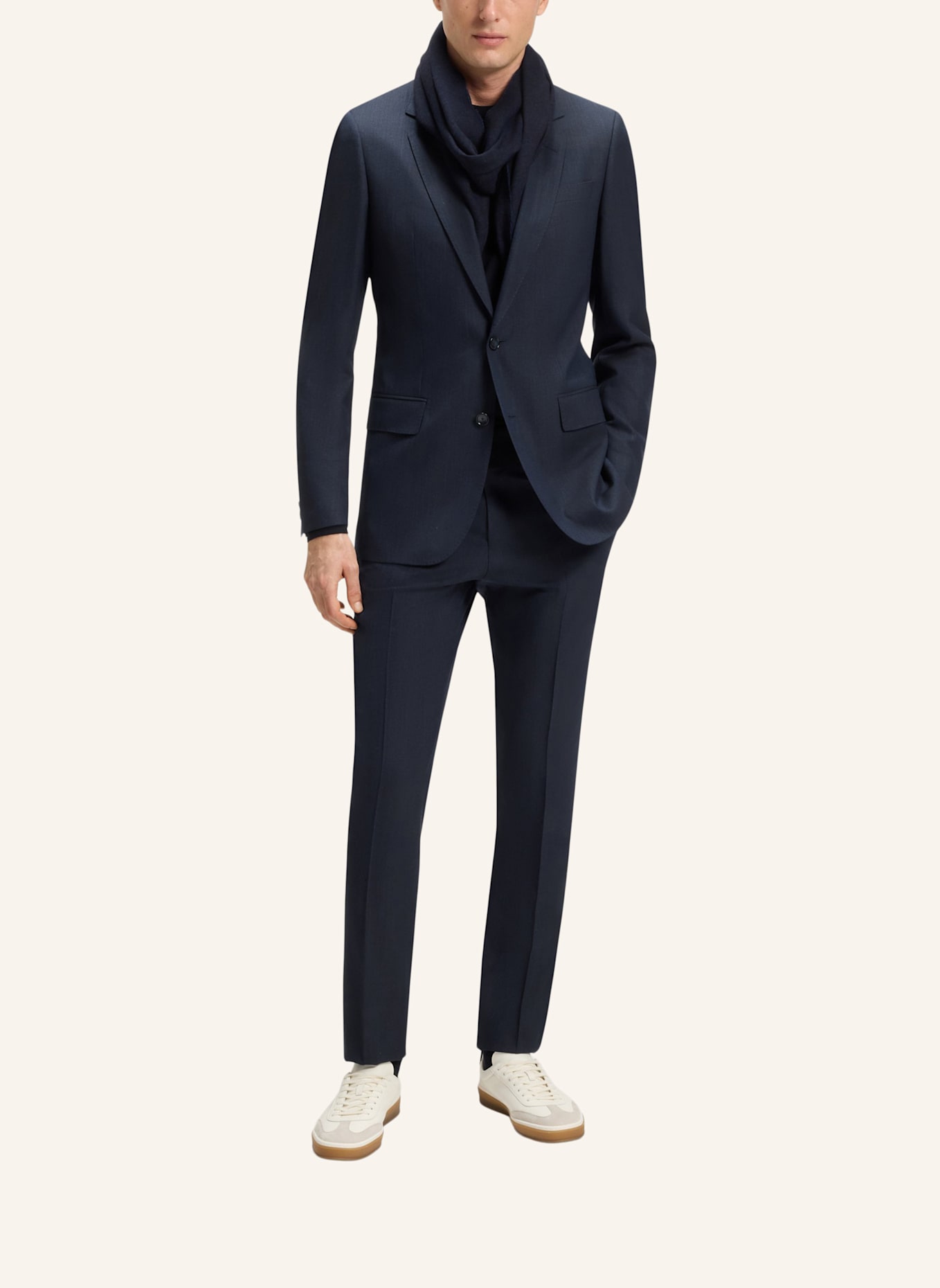 BOSS Anzug Slim Fit: DUNKELBLAU