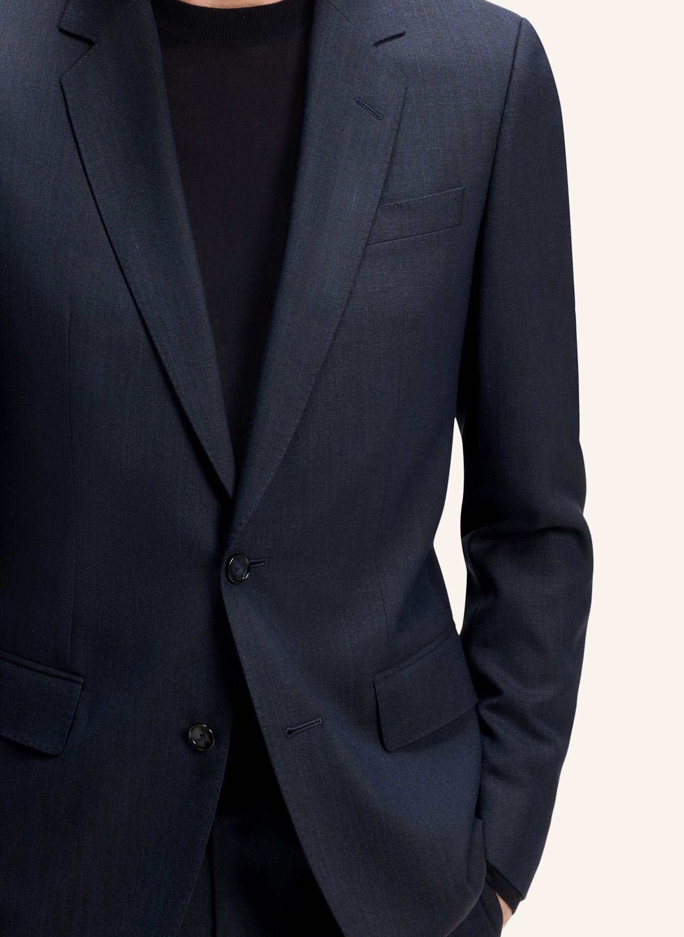 BOSS Anzug Slim Fit: DUNKELBLAU