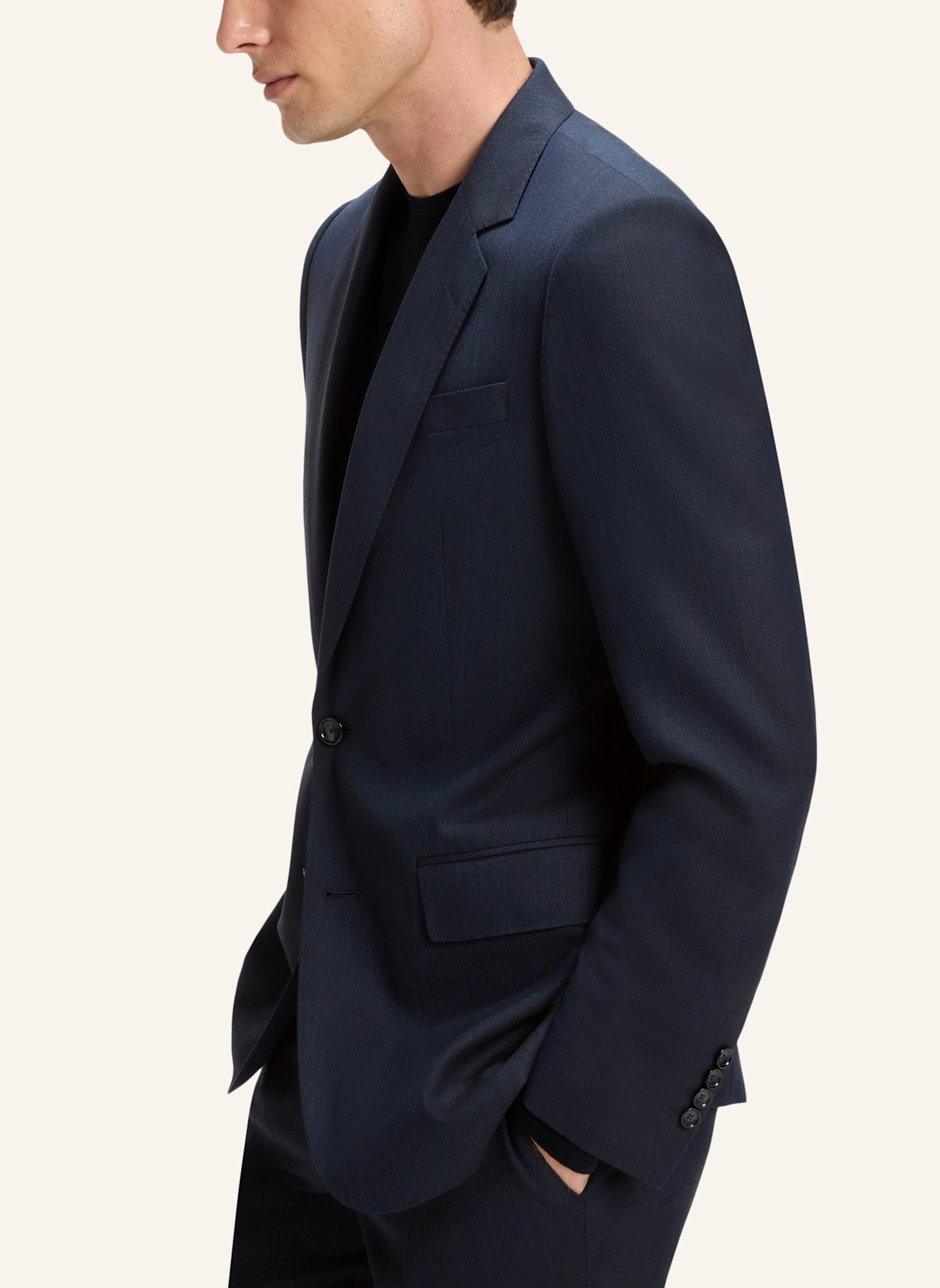 BOSS Anzug Slim Fit: DUNKELBLAU