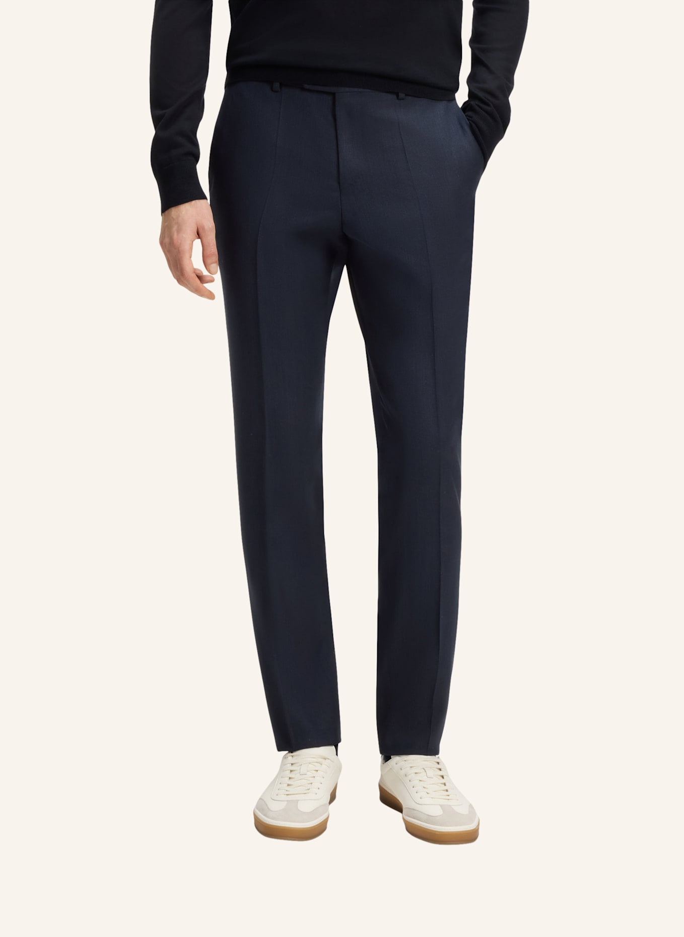 BOSS Anzug Slim Fit: DUNKELBLAU