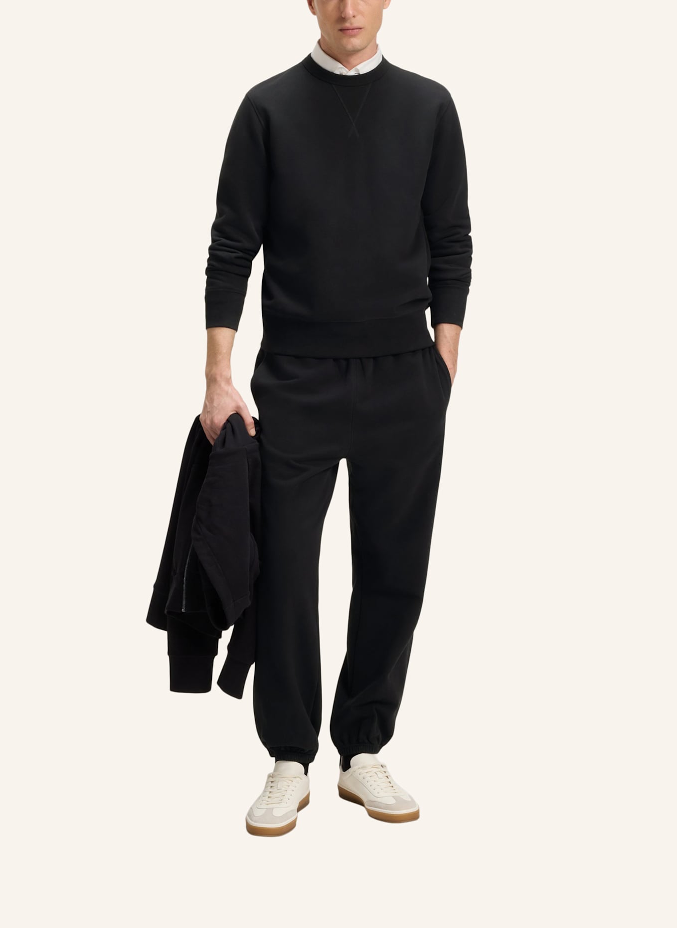 BOSS Casual Hose LEVETE 7_DB Modern Fit: SCHWARZ