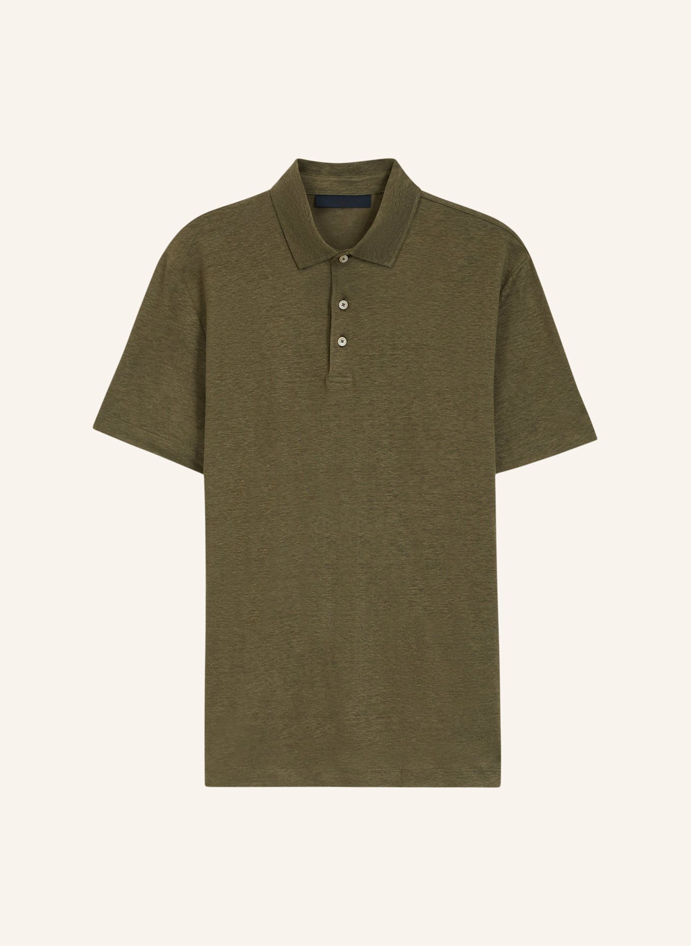 BOSS Jersey-Poloshirt PARRIS aus Leinen: GRÜN