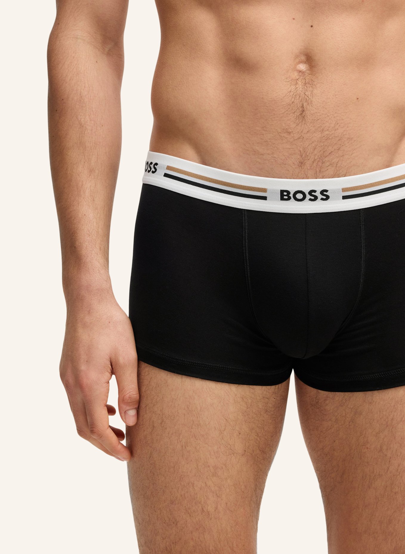 BOSS Boxershort TRUNK 3P REVIVE: WEISS