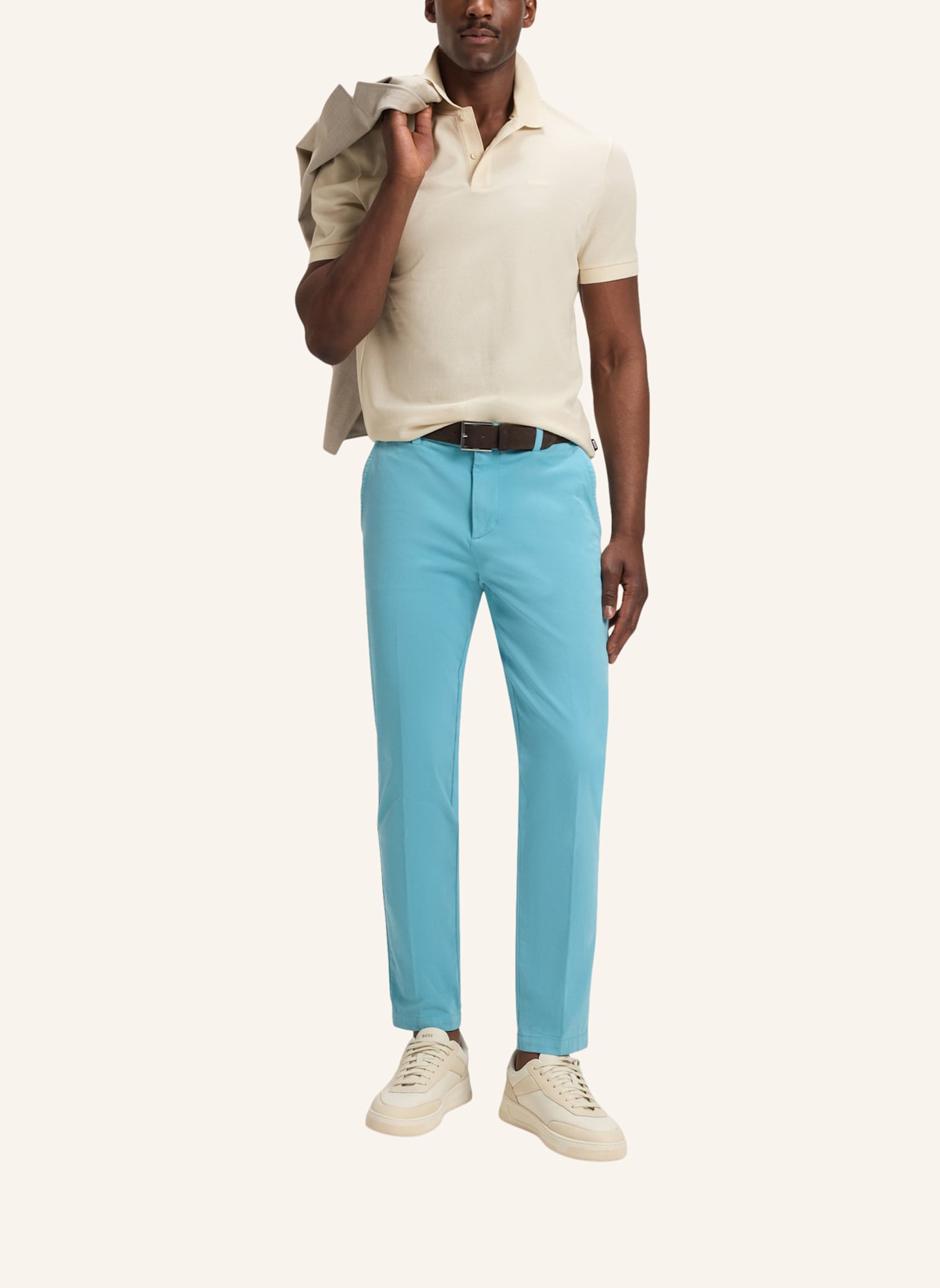 BOSS Poloshirt PALLAS Regular Fit: WEISS