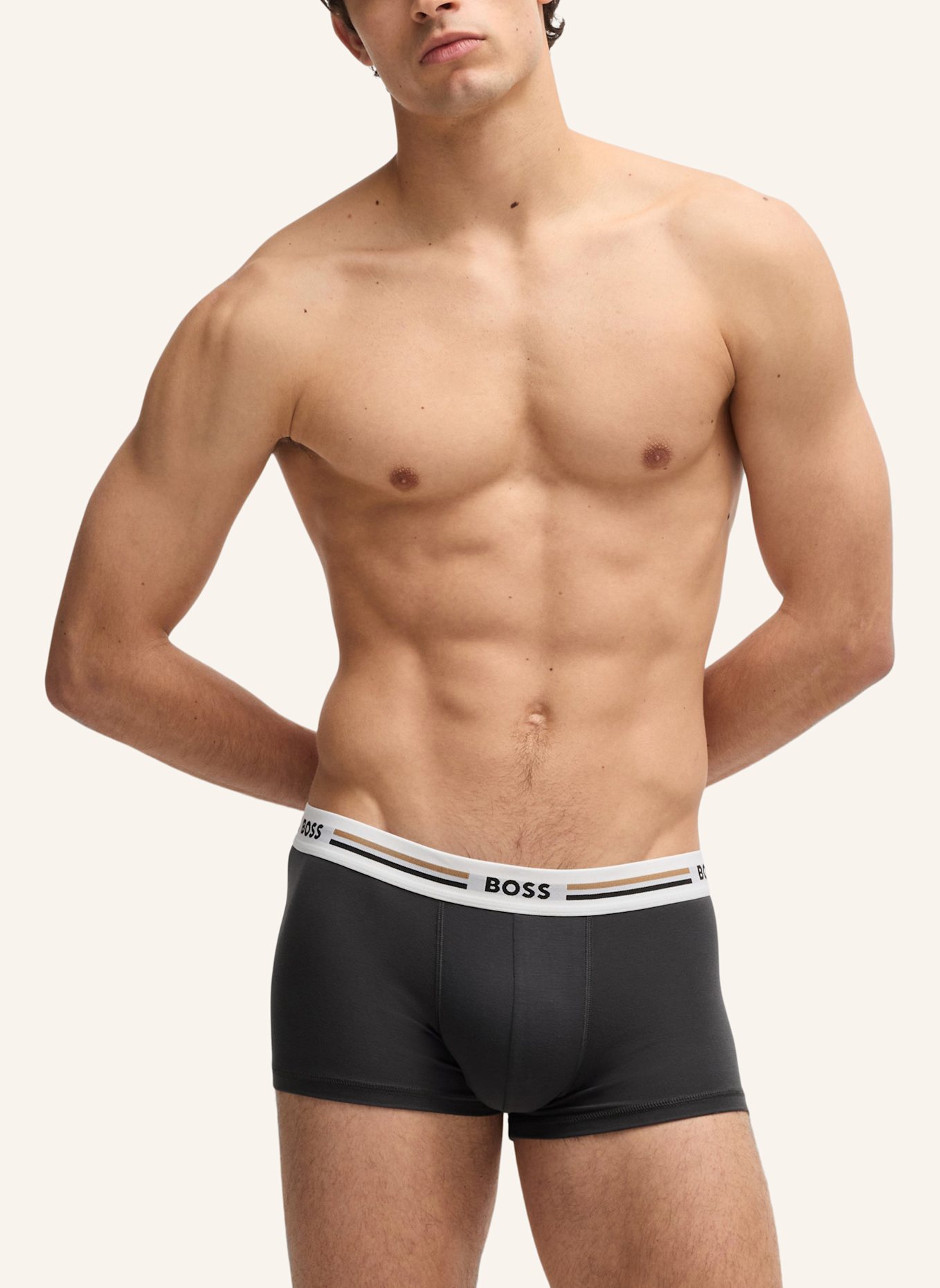 BOSS Boxershort TRUNK 3P REVIVE: WEISS