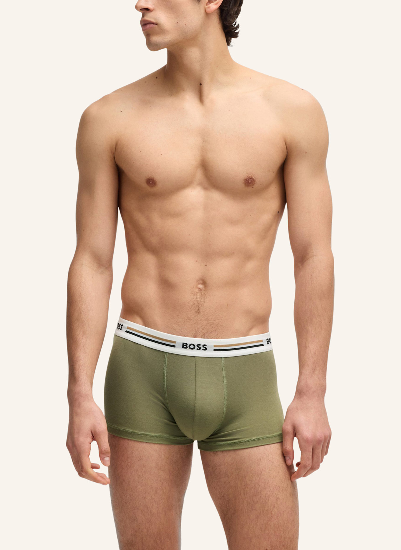 BOSS Boxershort TRUNK 3P REVIVE: WEISS