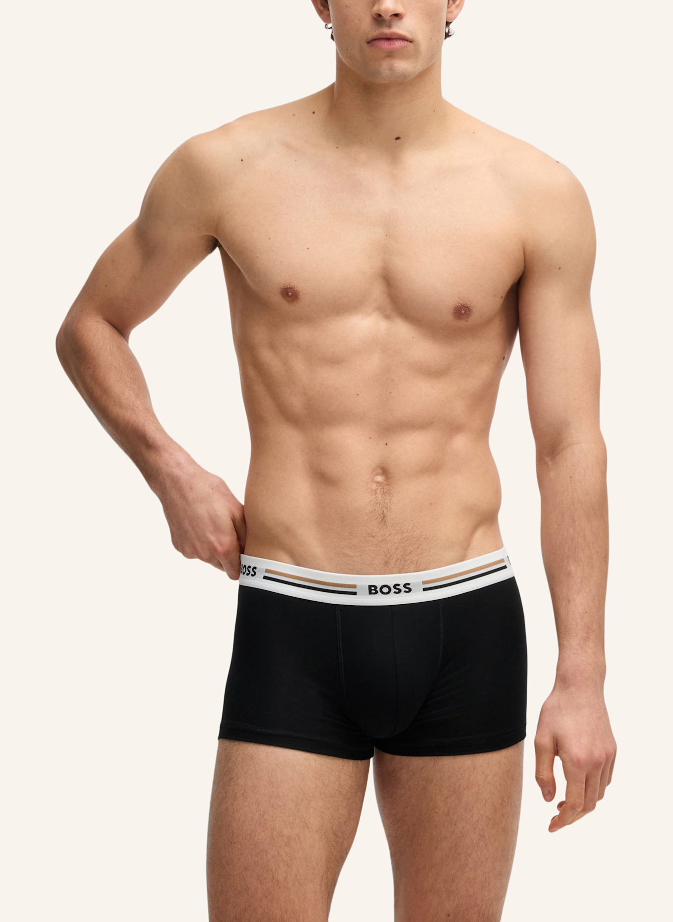 BOSS Boxershort TRUNK 3P REVIVE: WEISS
