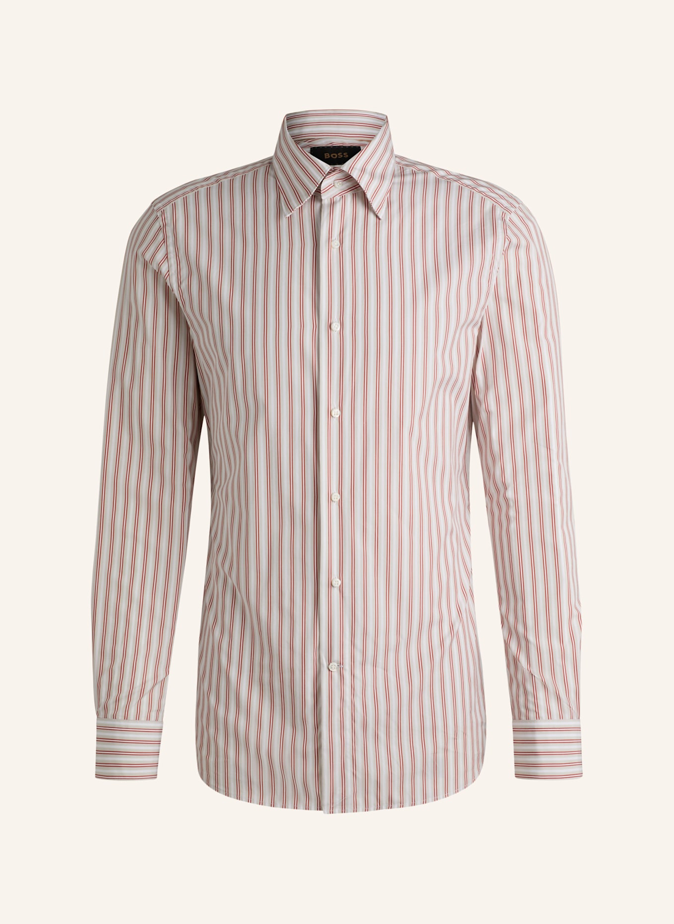 BOSS Business Hemd L-HAYS-HBD-C1-251 Slim Fit: ROT