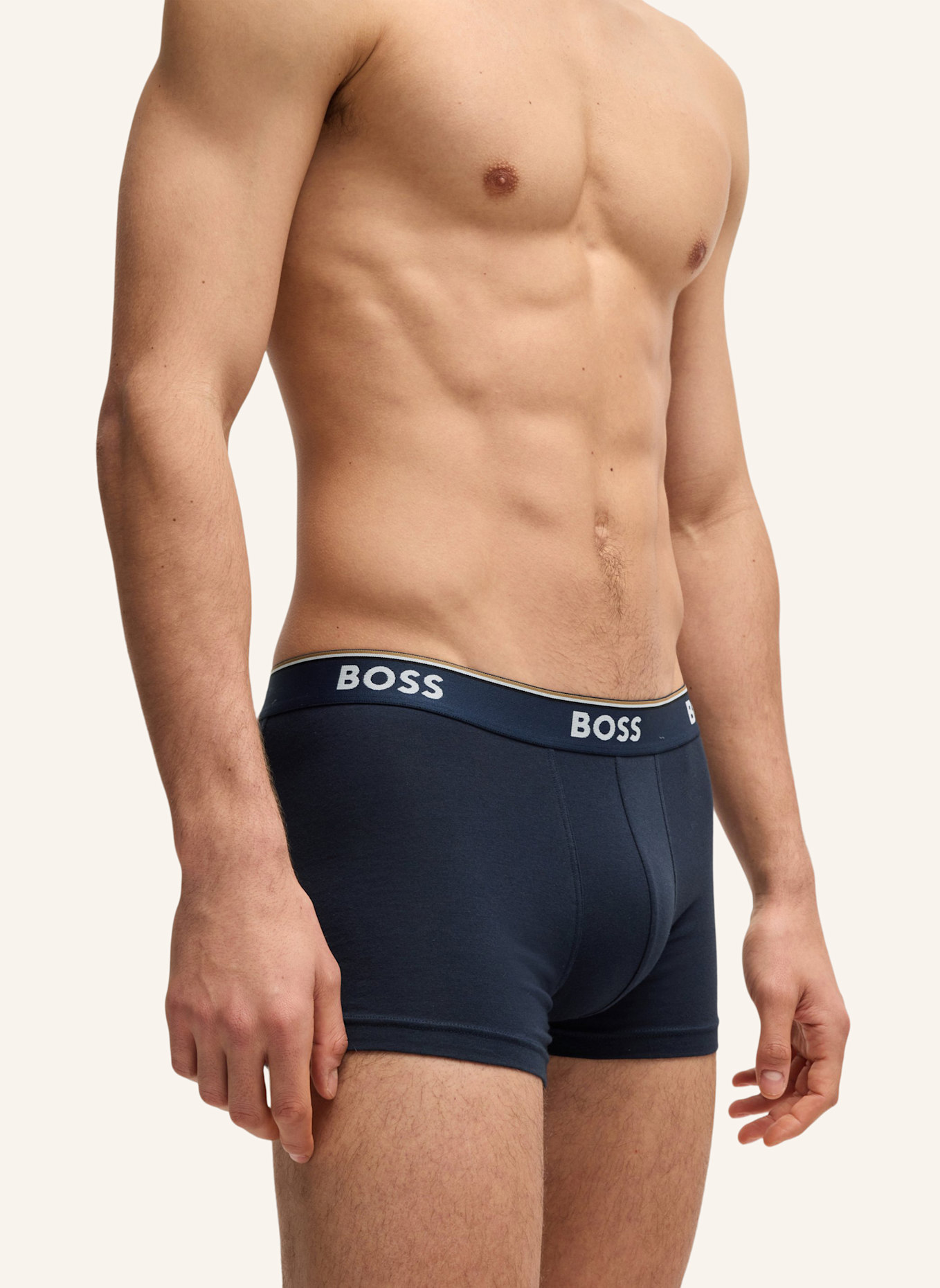 BOSS Boxershort TRUNK 3P POWER DESIG: WEISS