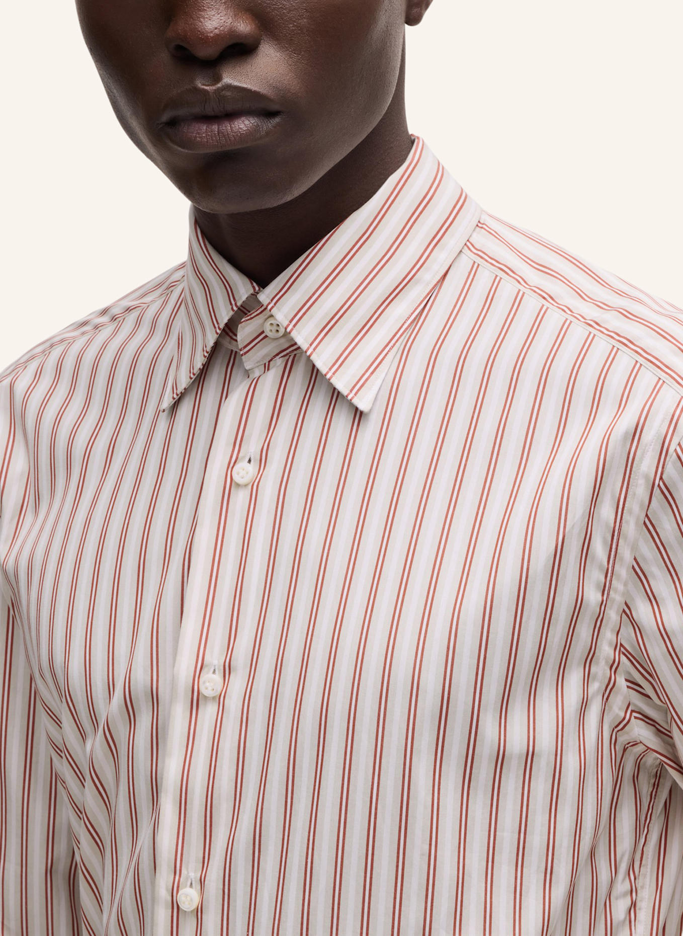BOSS Business Hemd L-HAYS-HBD-C1-251 Slim Fit: ROT