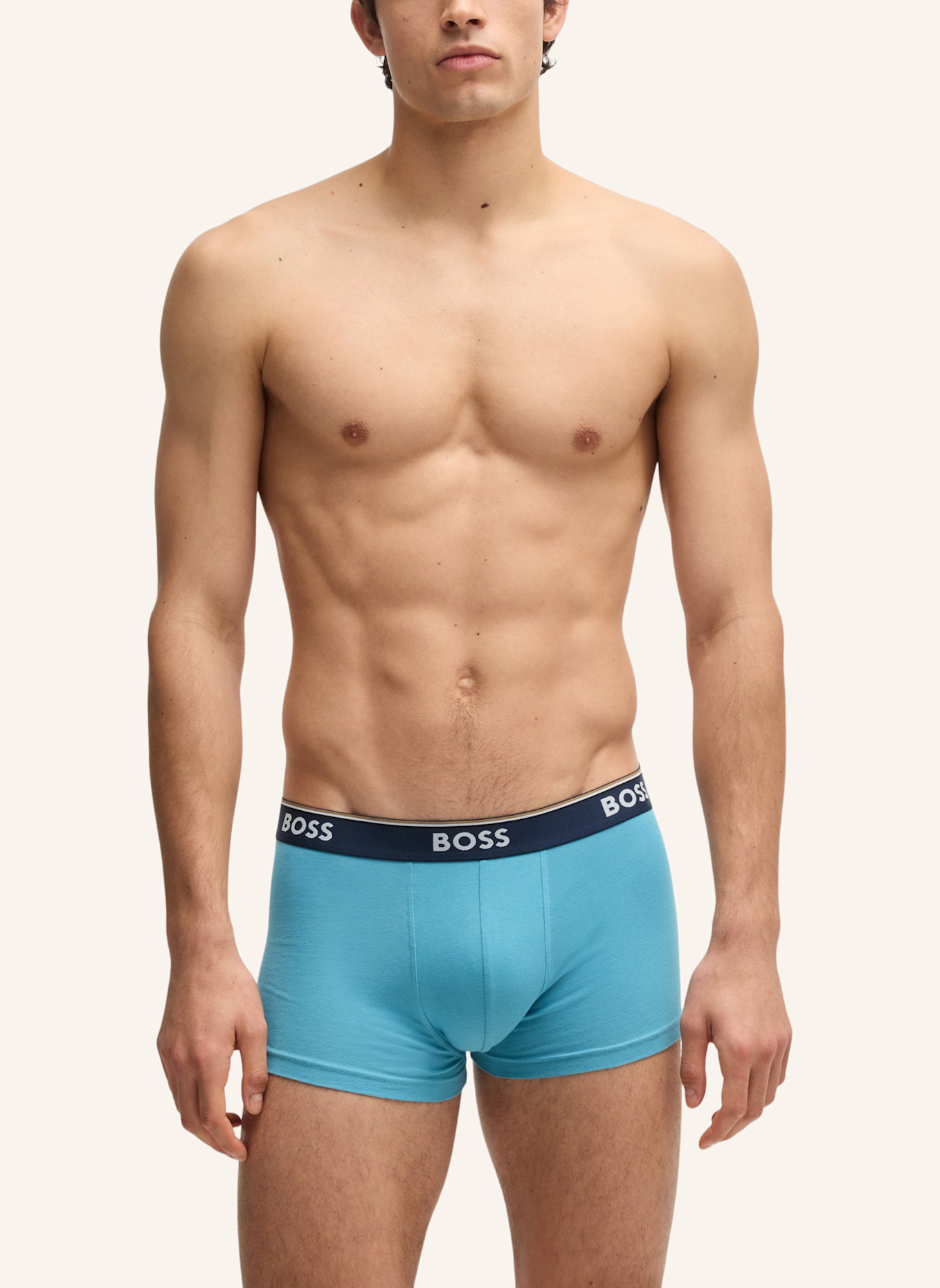 BOSS Boxershort TRUNK 3P POWER DESIG: WEISS