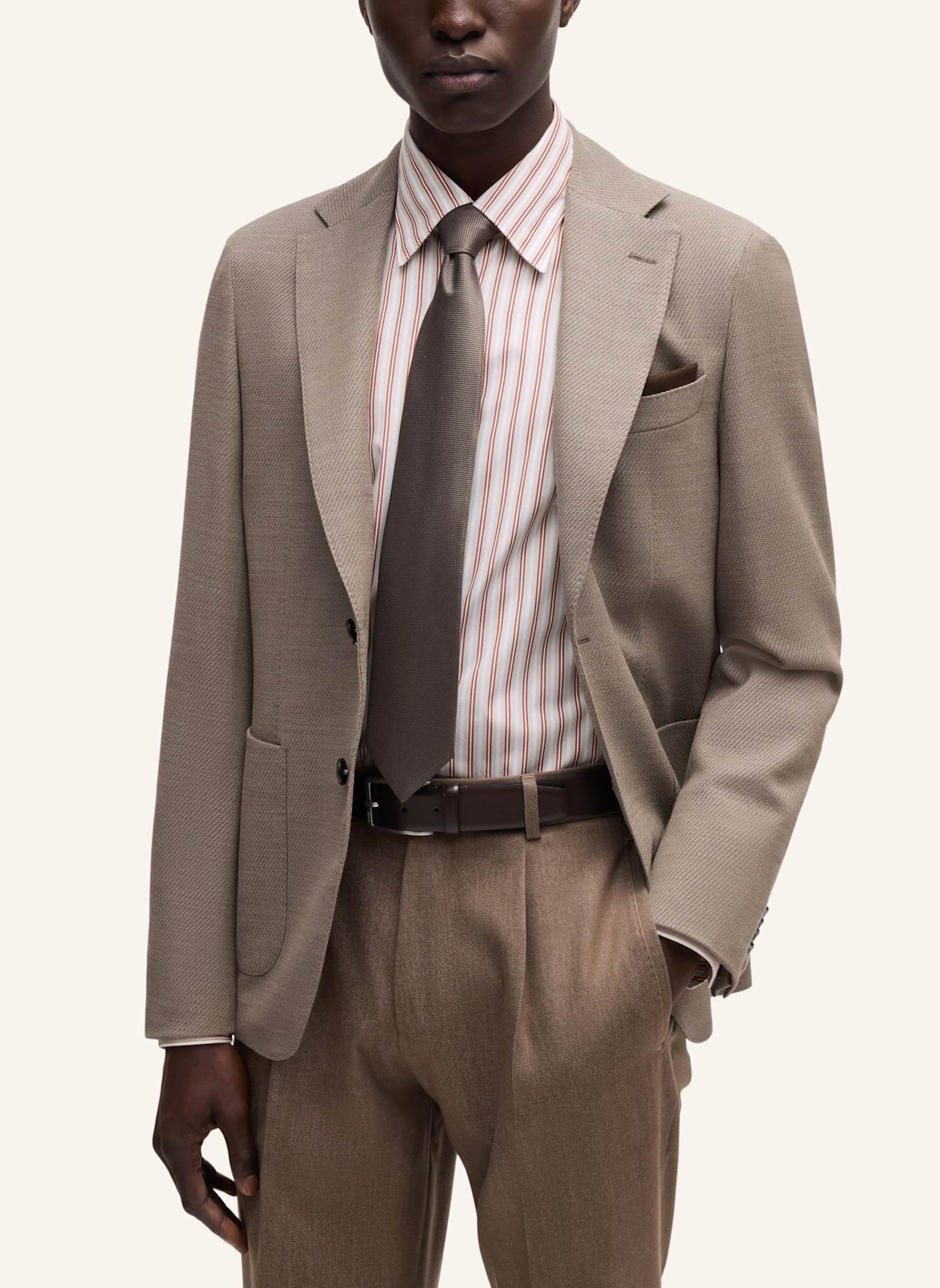 BOSS Business Hemd L-HAYS-HBD-C1-251 Slim Fit: ROT