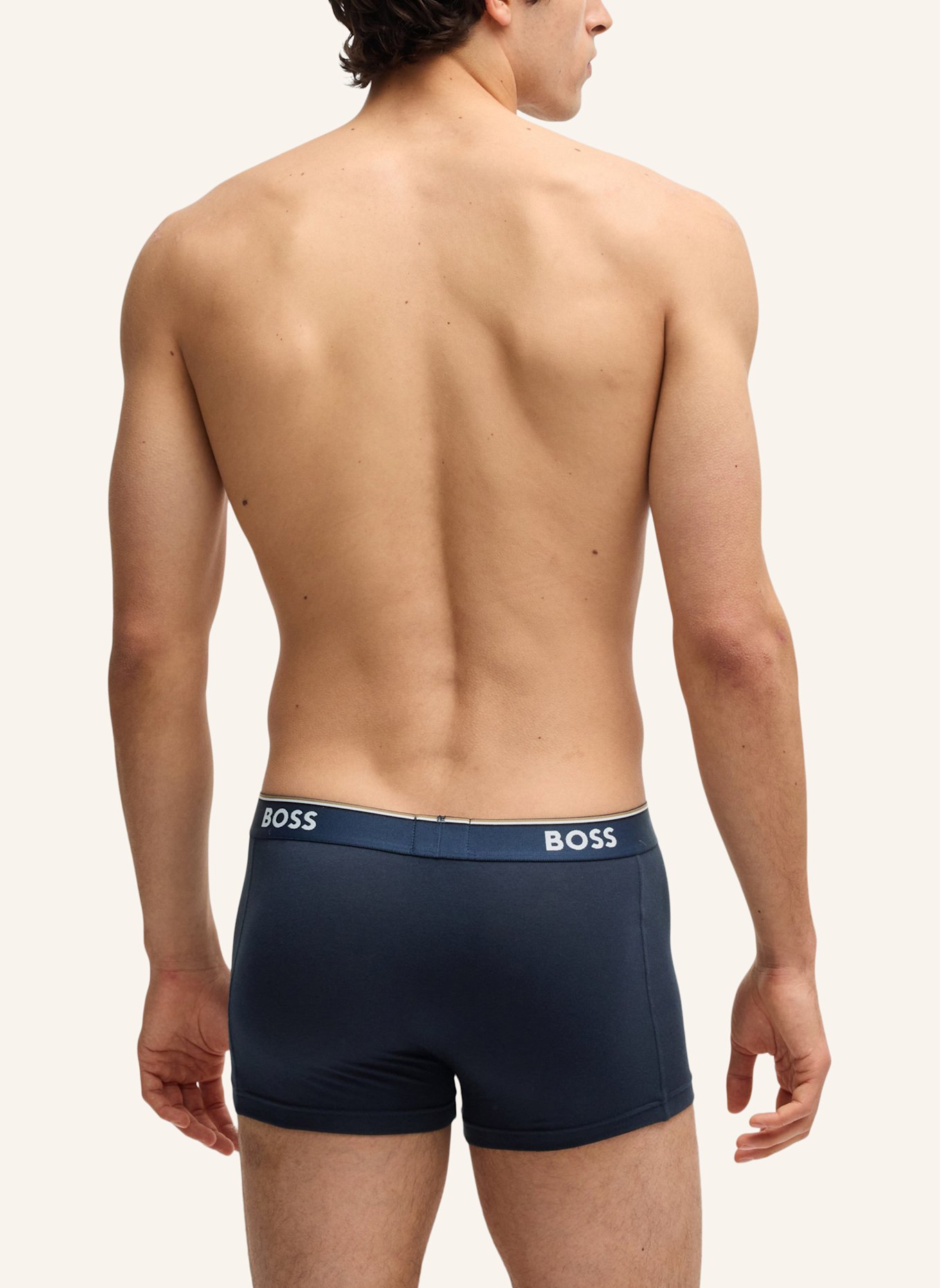 BOSS Boxershort TRUNK 3P POWER DESIG: WEISS