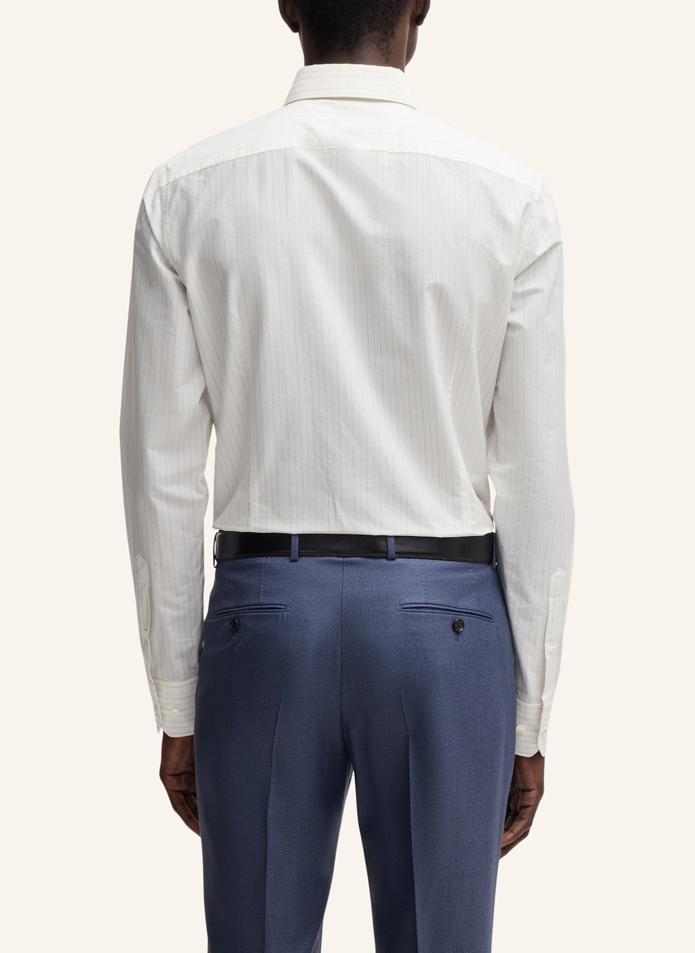 BOSS Business Hemd L-HAYS-HBD-C1-251 Slim Fit: DUNKELBLAU
