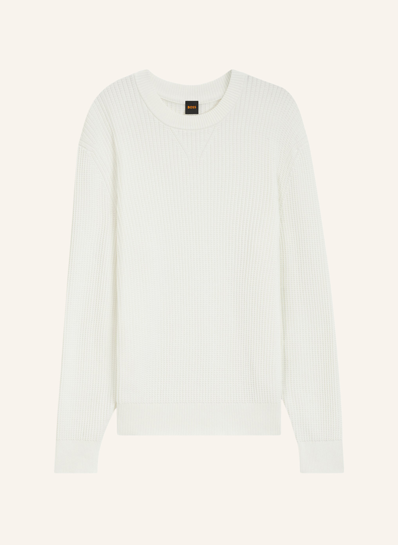 BOSS Pullover APOKKO Regular Fit: BEIGE