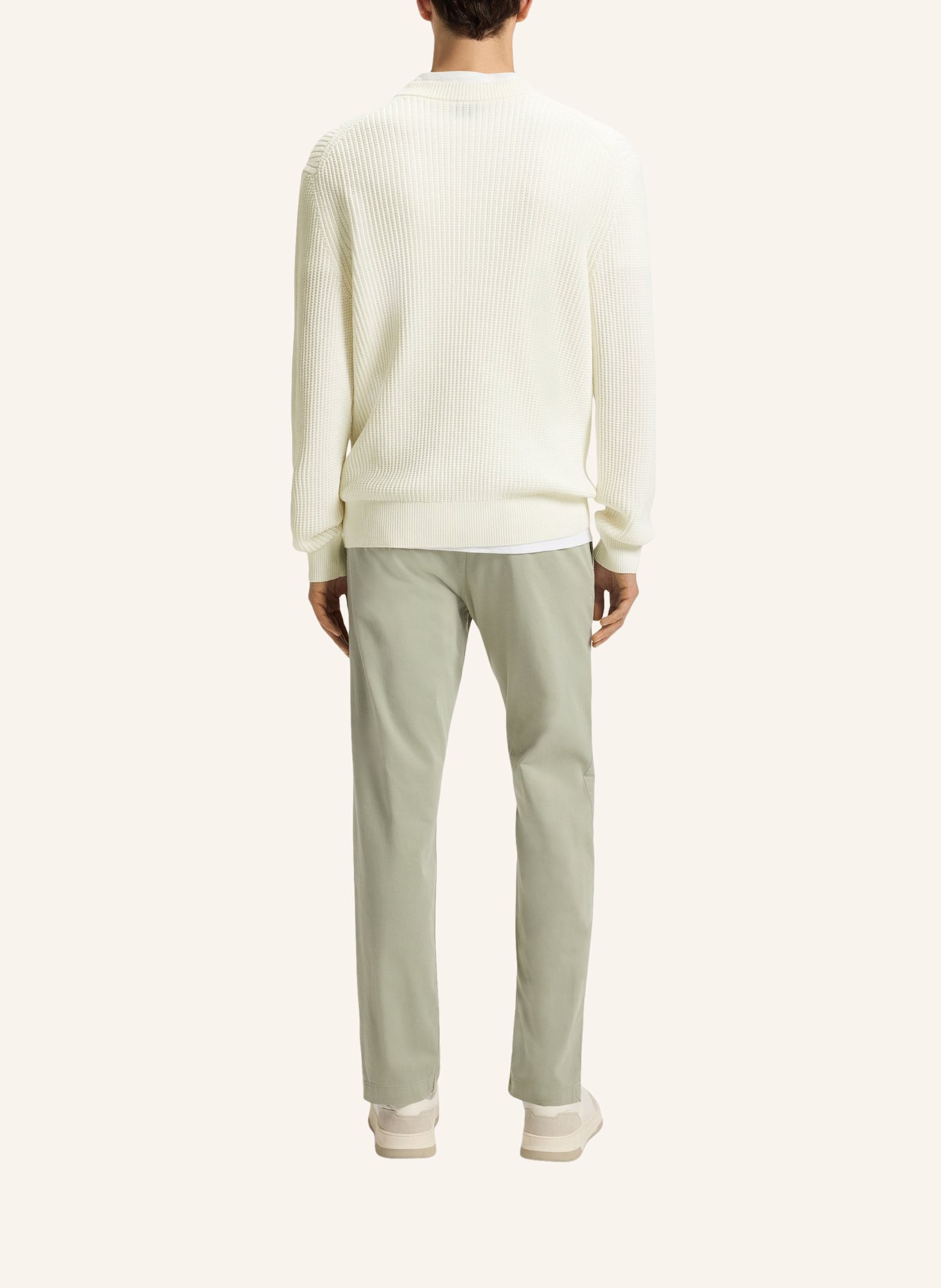 BOSS Pullover APOKKO Regular Fit: BEIGE