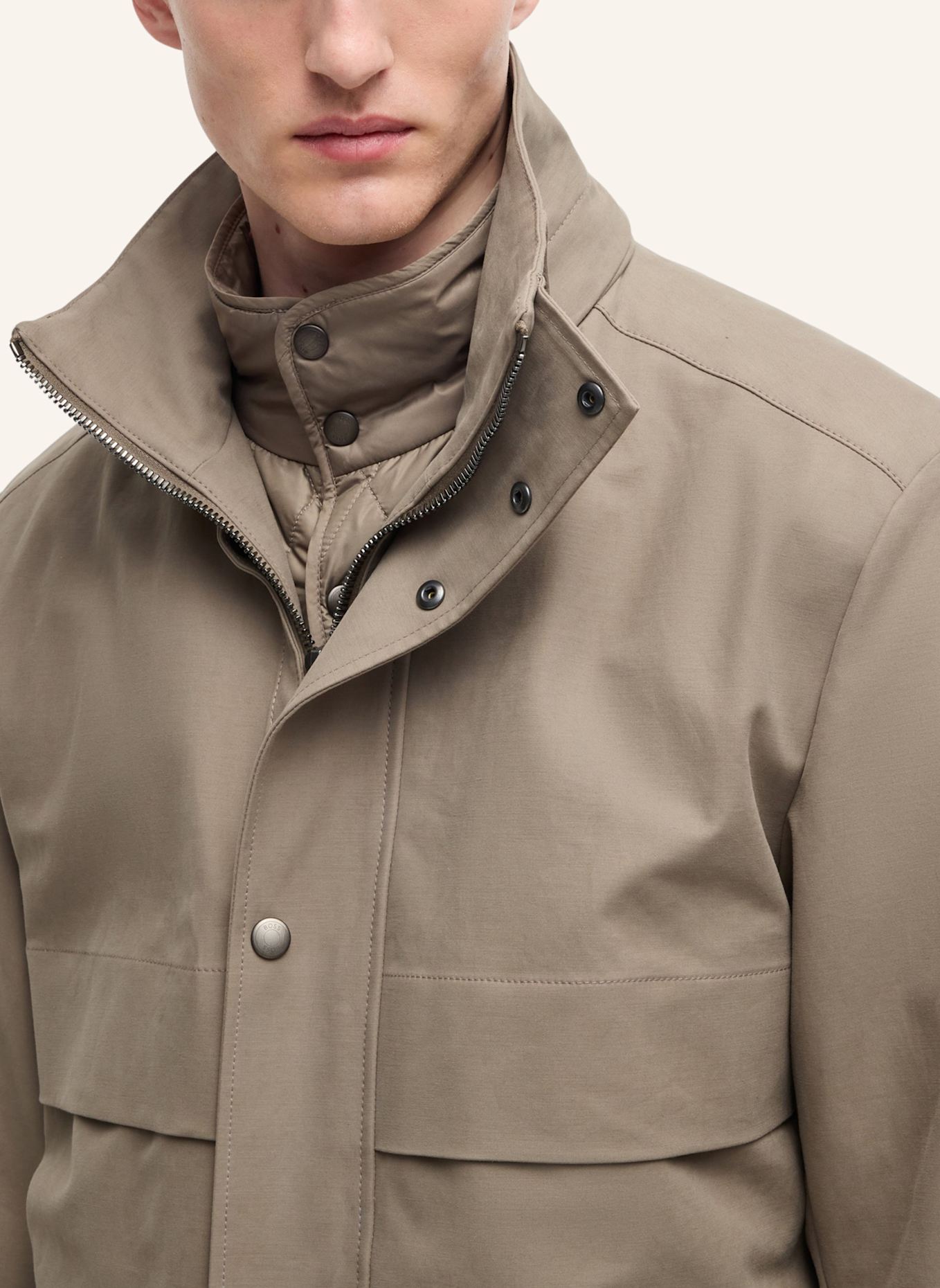 BOSS Casual Jacke L-COPKA Regular Fit: GRÜN
