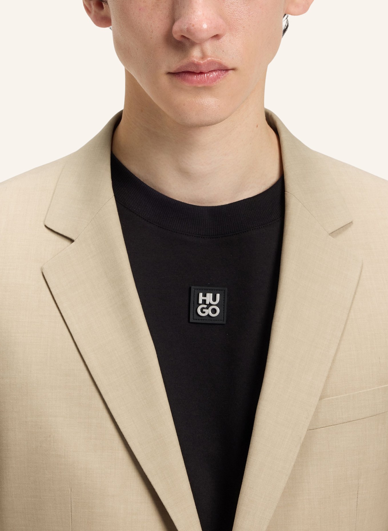 HUGO Anzug HENRY/GETLIN Slim Fit: BEIGE