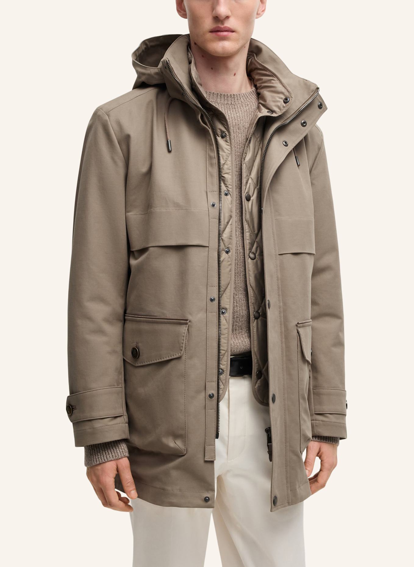 BOSS Casual Jacke L-COPKA Regular Fit: GRÜN
