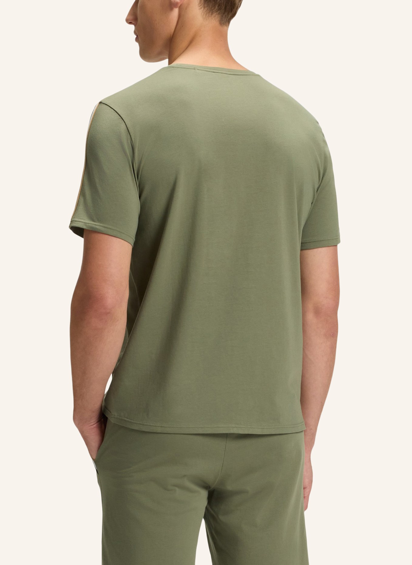 BOSS Pyjama-Oberteil UNIQUE T-SHIRT Regular Fit: HELLGRÜN