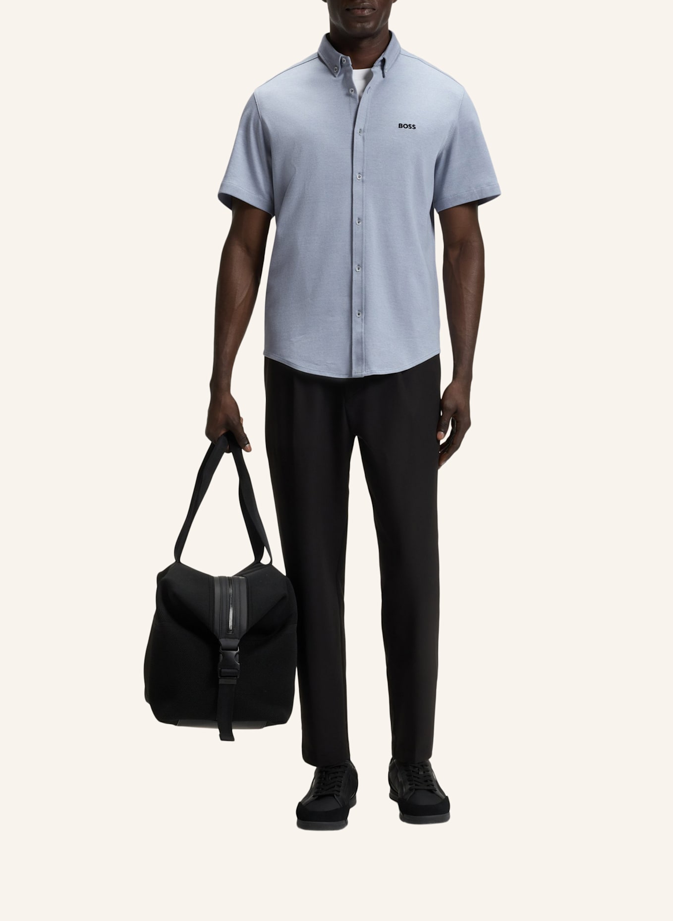 BOSS Casual Hemd B_MOTION S Regular Fit: DUNKELGRAU