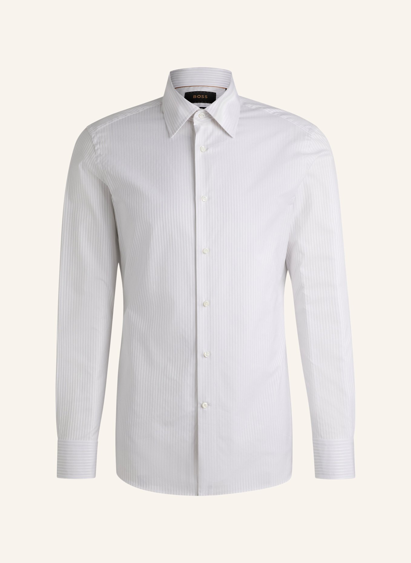 BOSS Business Hemd L-HAYS-KENT-C1-243 Slim Fit: GRAU
