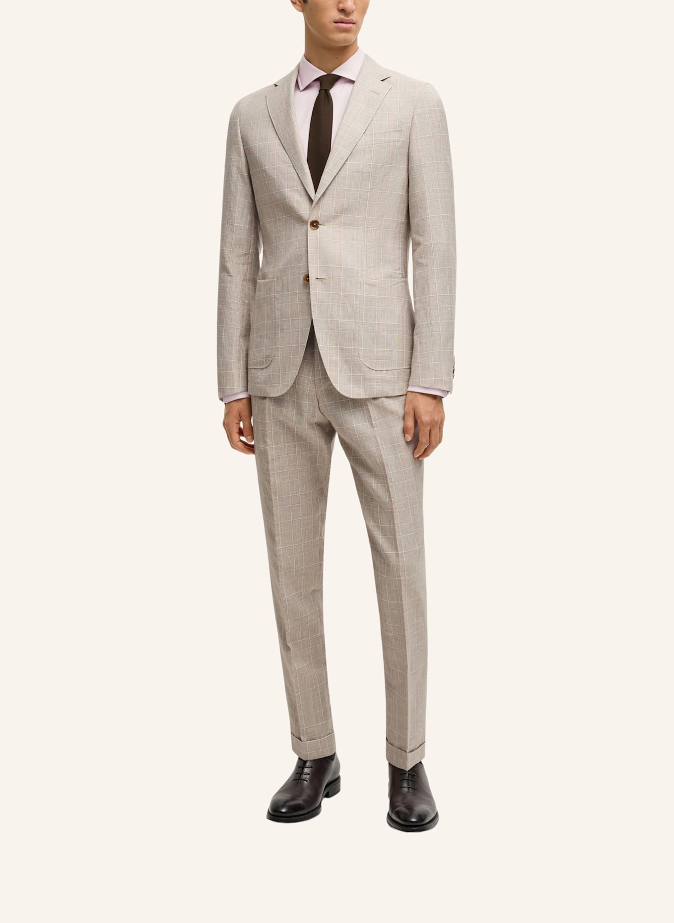 BOSS Business Hemd L-JOSH-SPREAD-C1-243 Regular Fit: ROT