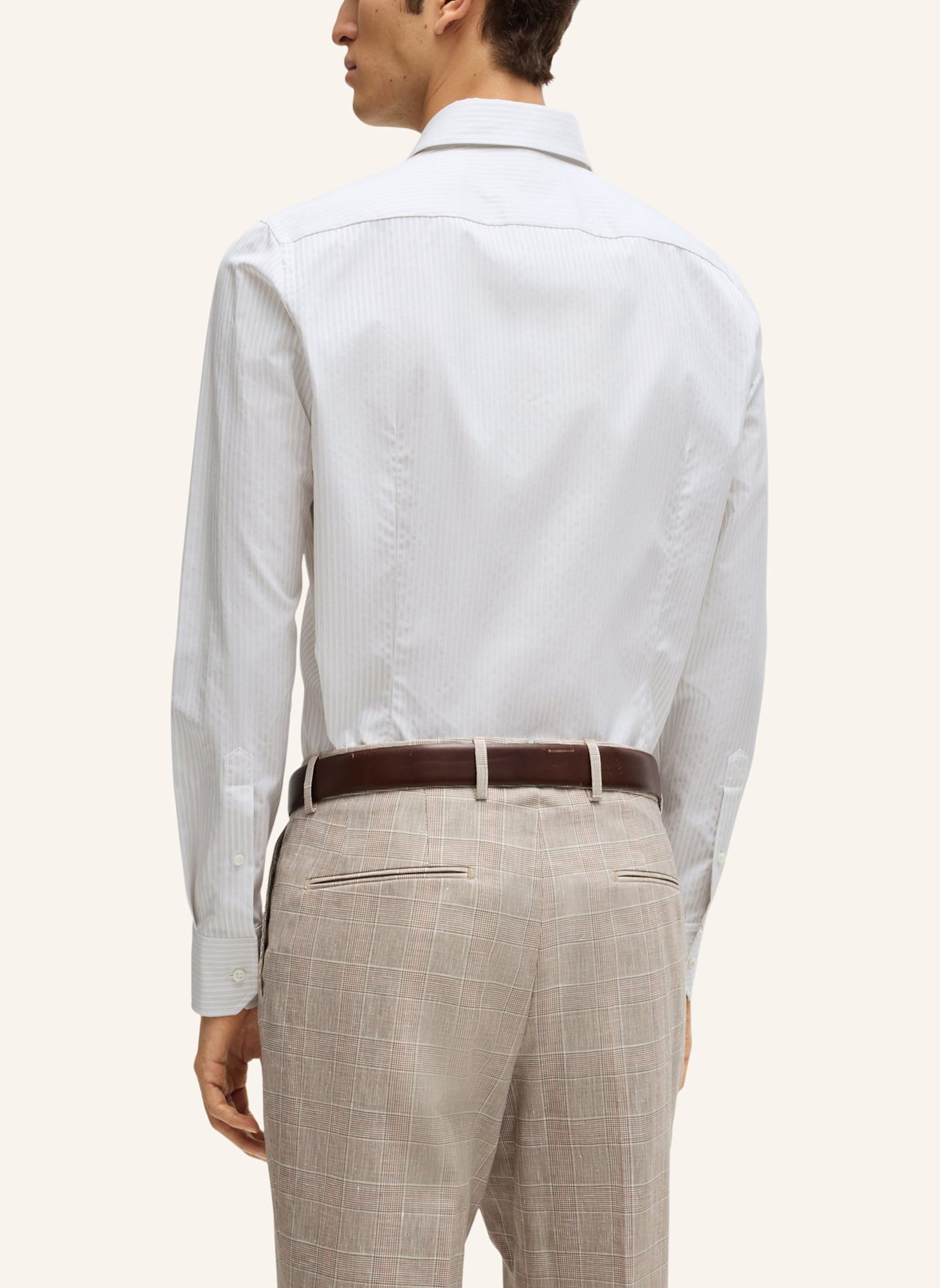 BOSS Business Hemd L-HAYS-KENT-C1-243 Slim Fit: GRAU