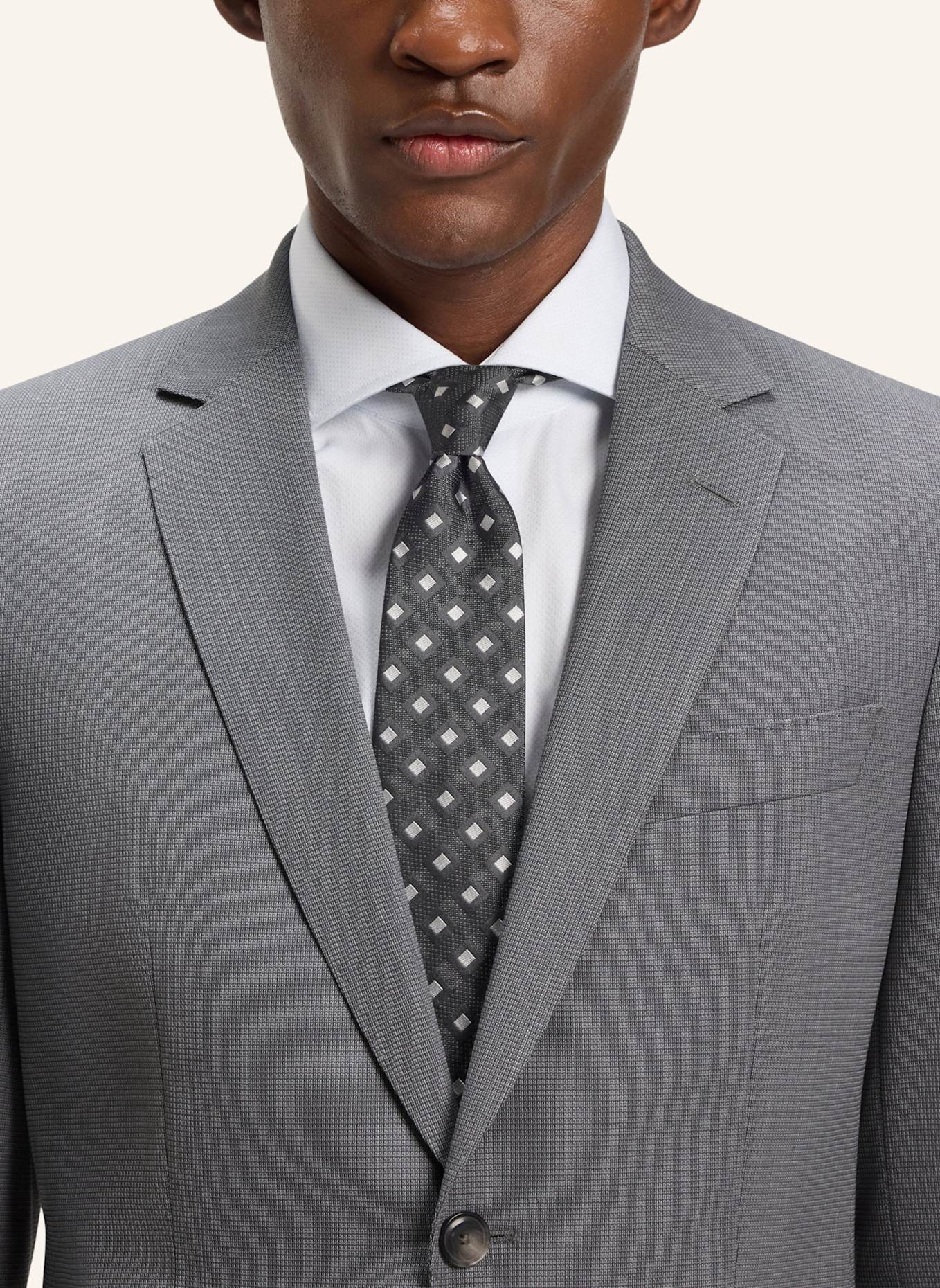 BOSS Business Anzug H-HUGE-2PCS-253 Slim Fit: HELLGRAU