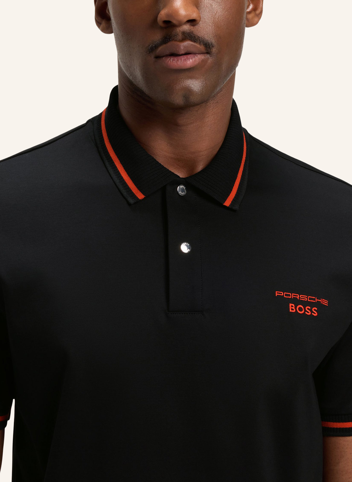 BOSS Poloshirt C-PARRIS 197_PS Regular Fit: SCHWARZ