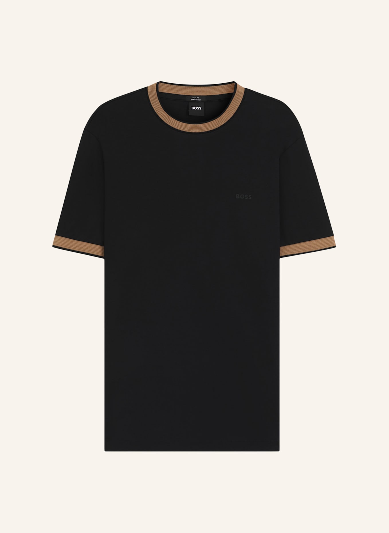 BOSS T-Shirt H-TESSLER 200 Slim Fit: SCHWARZ