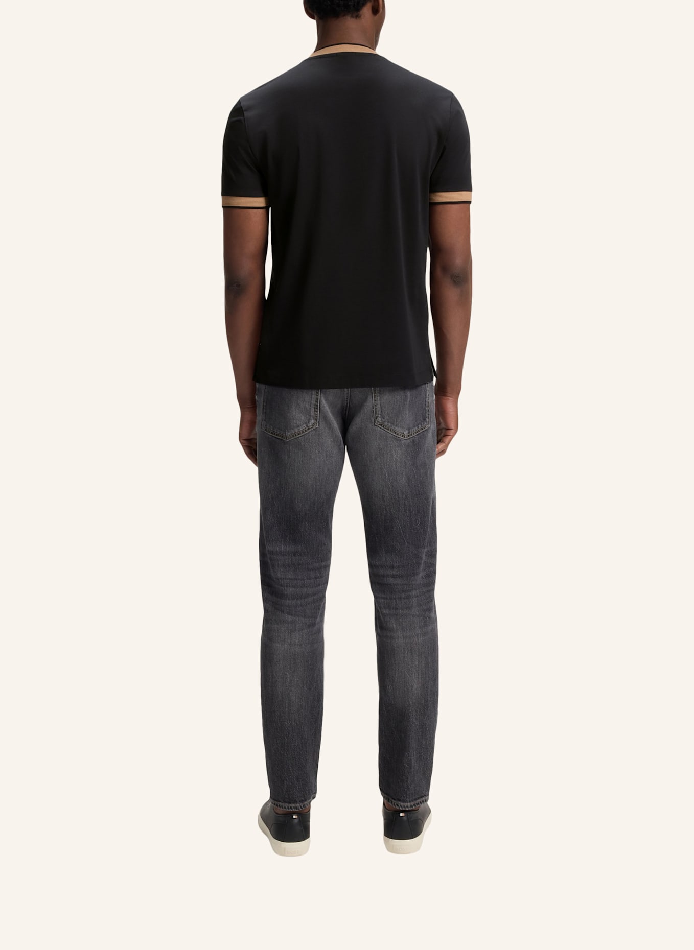 BOSS T-Shirt H-TESSLER 200 Slim Fit: SCHWARZ