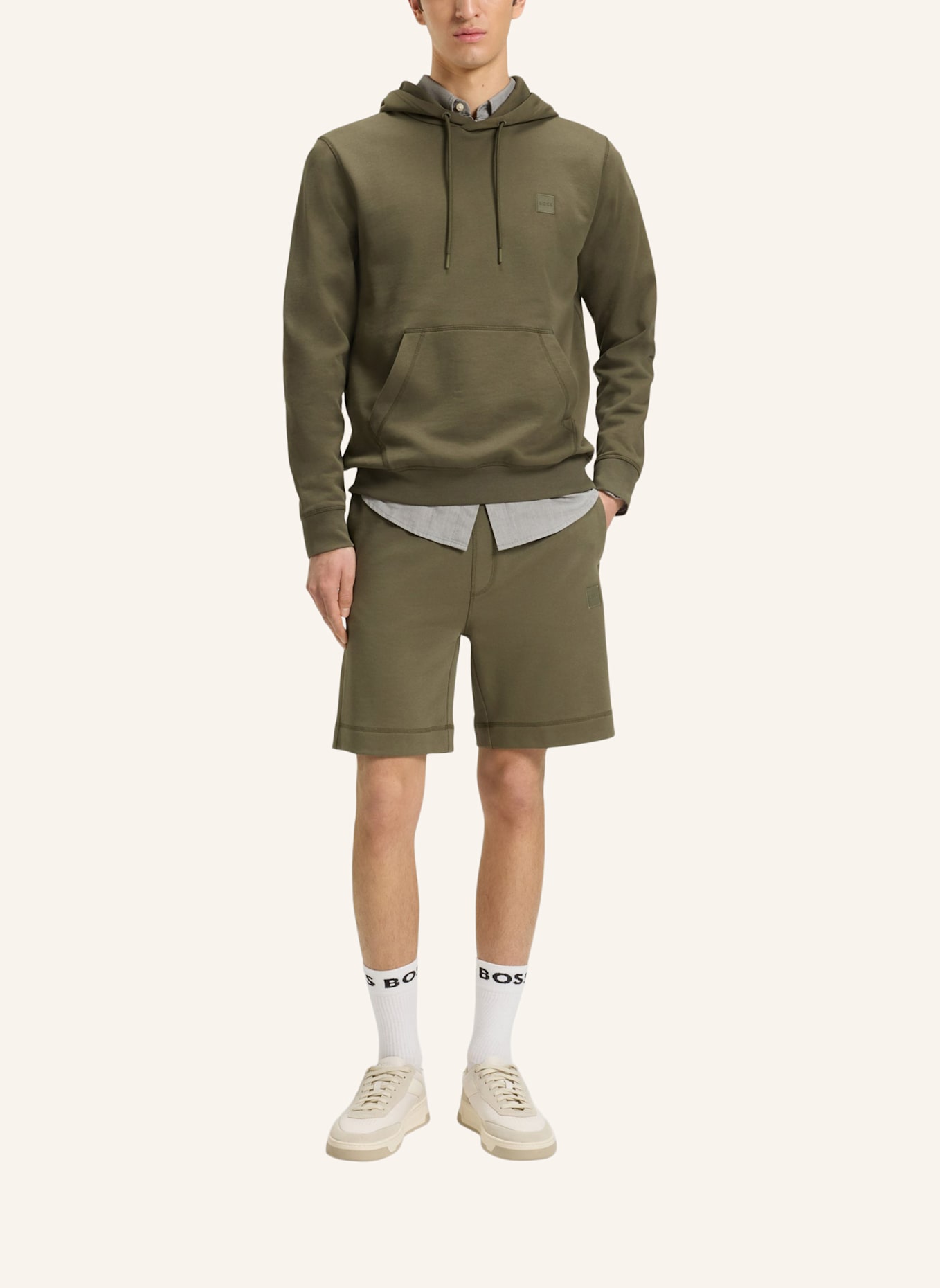 BOSS Casual Hose SEWALK Regular Fit: HELLGRÜN