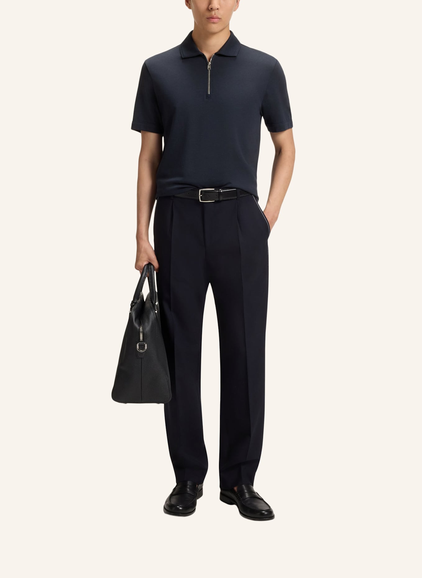 BOSS Poloshirt H-PARAS 57 Regular Fit: DUNKELBLAU