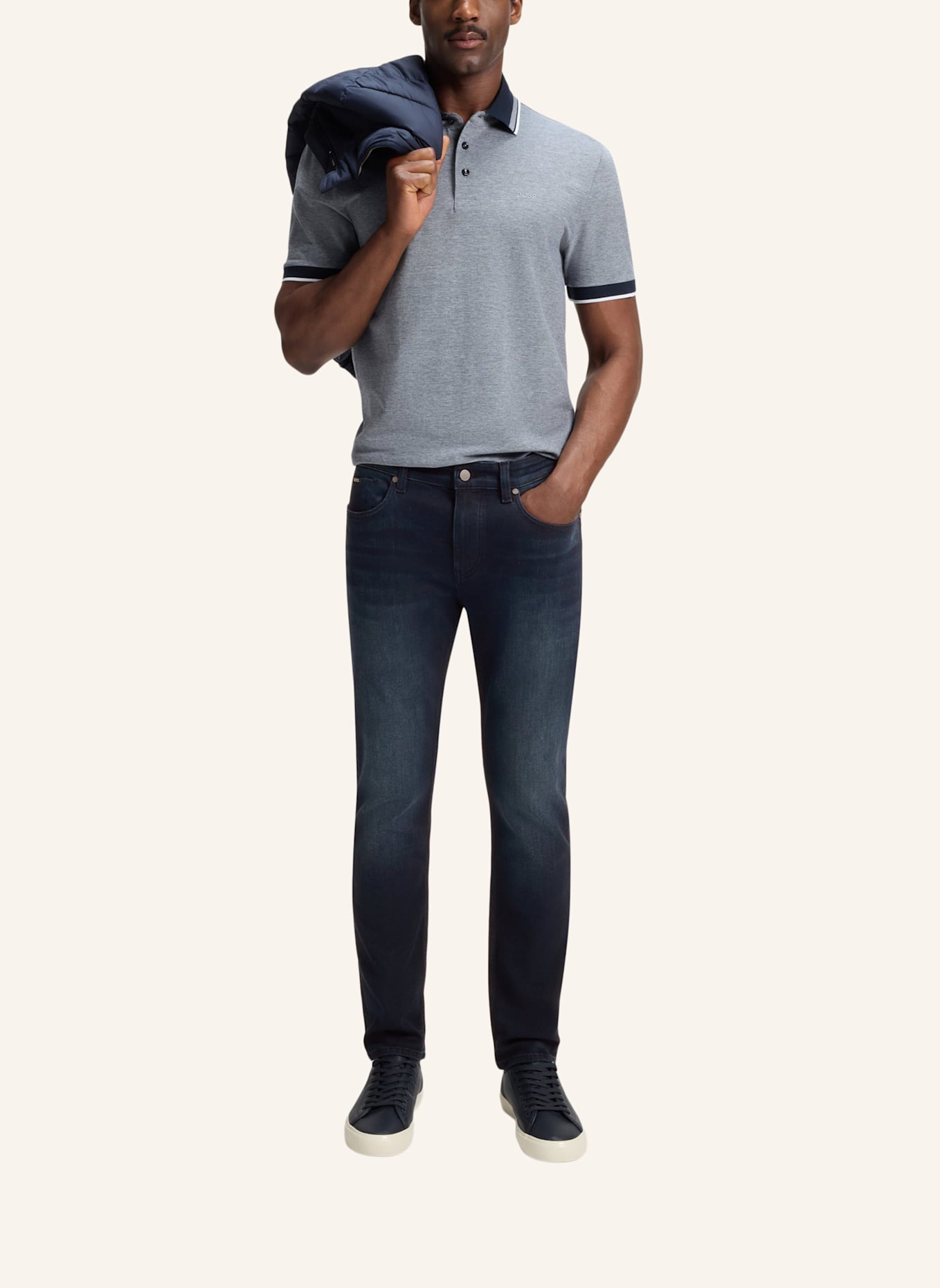 BOSS Jeans P-DELAWARE Slim Fit: DUNKELBLAU
