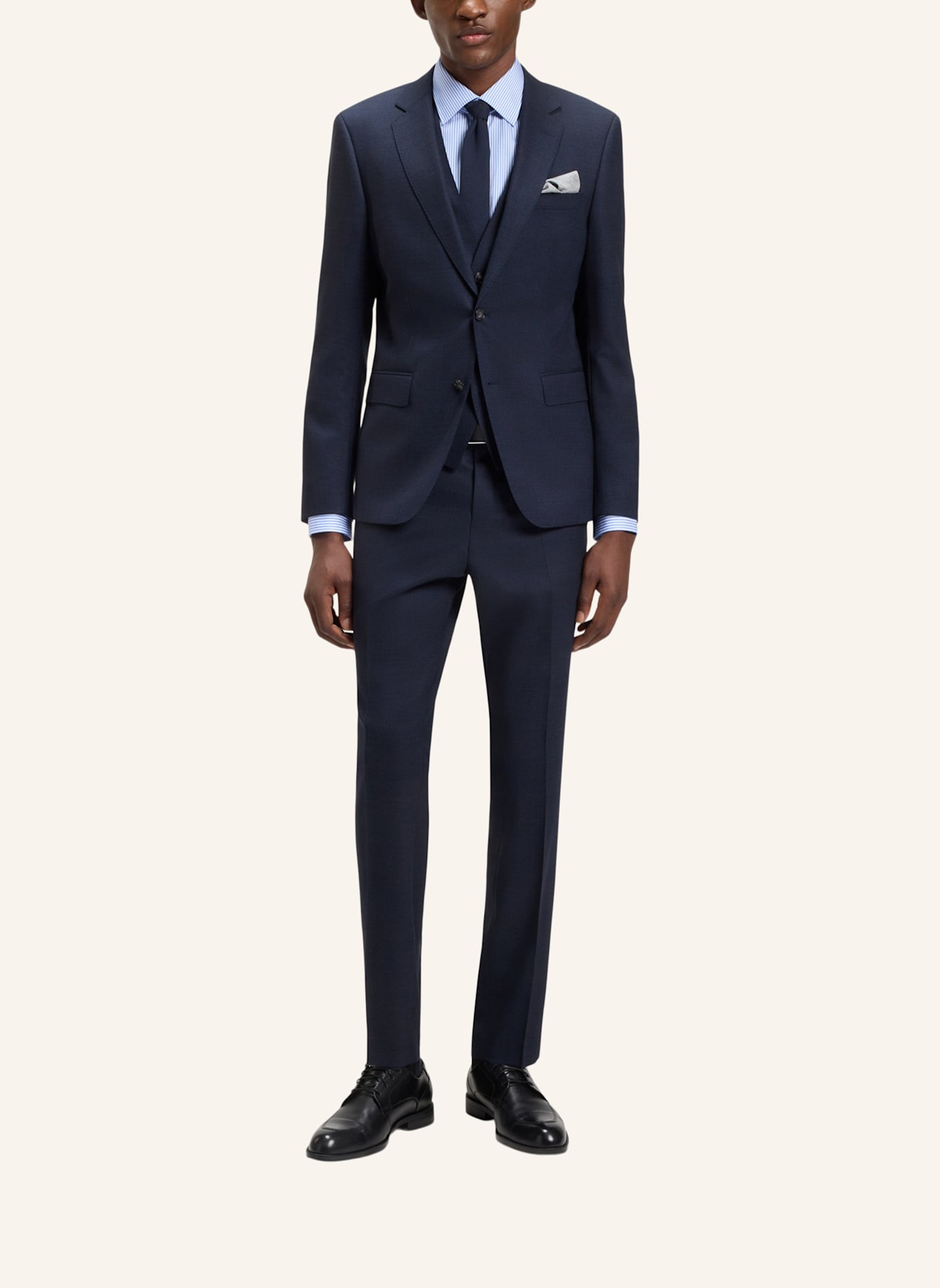 BOSS Business Hemd H-HANK-KENT-C1-214 Slim Fit: HELLBLAU