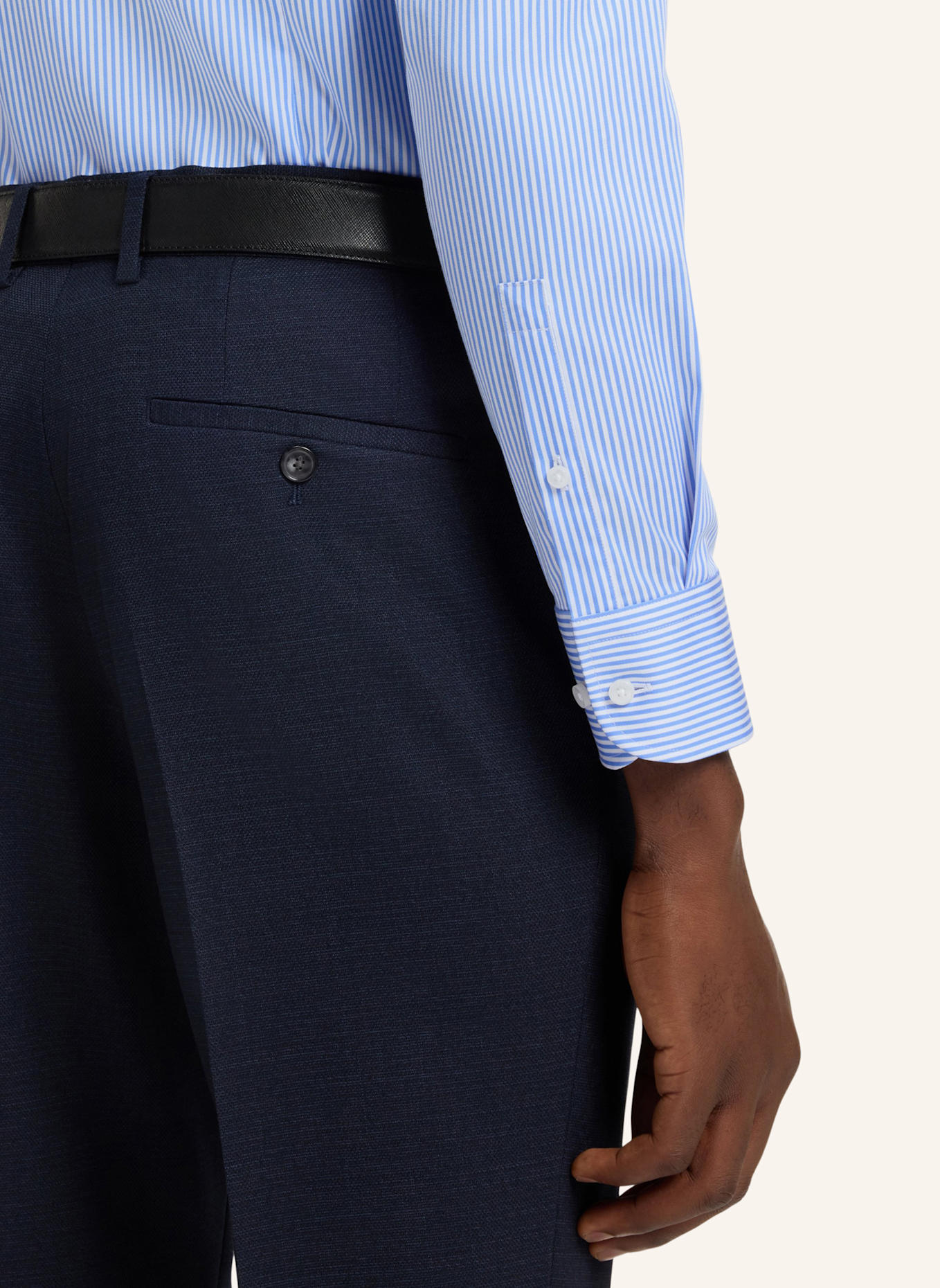 BOSS Business Hemd H-HANK-KENT-C1-214 Slim Fit: HELLBLAU