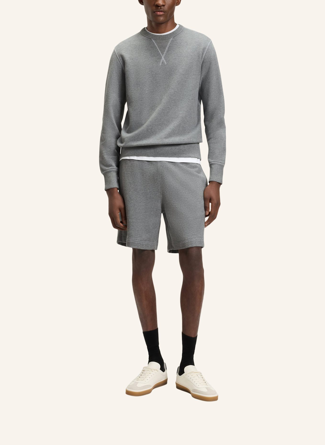 BOSS Sweatshirt SHARPE 7_DB Regular Fit: SILBER