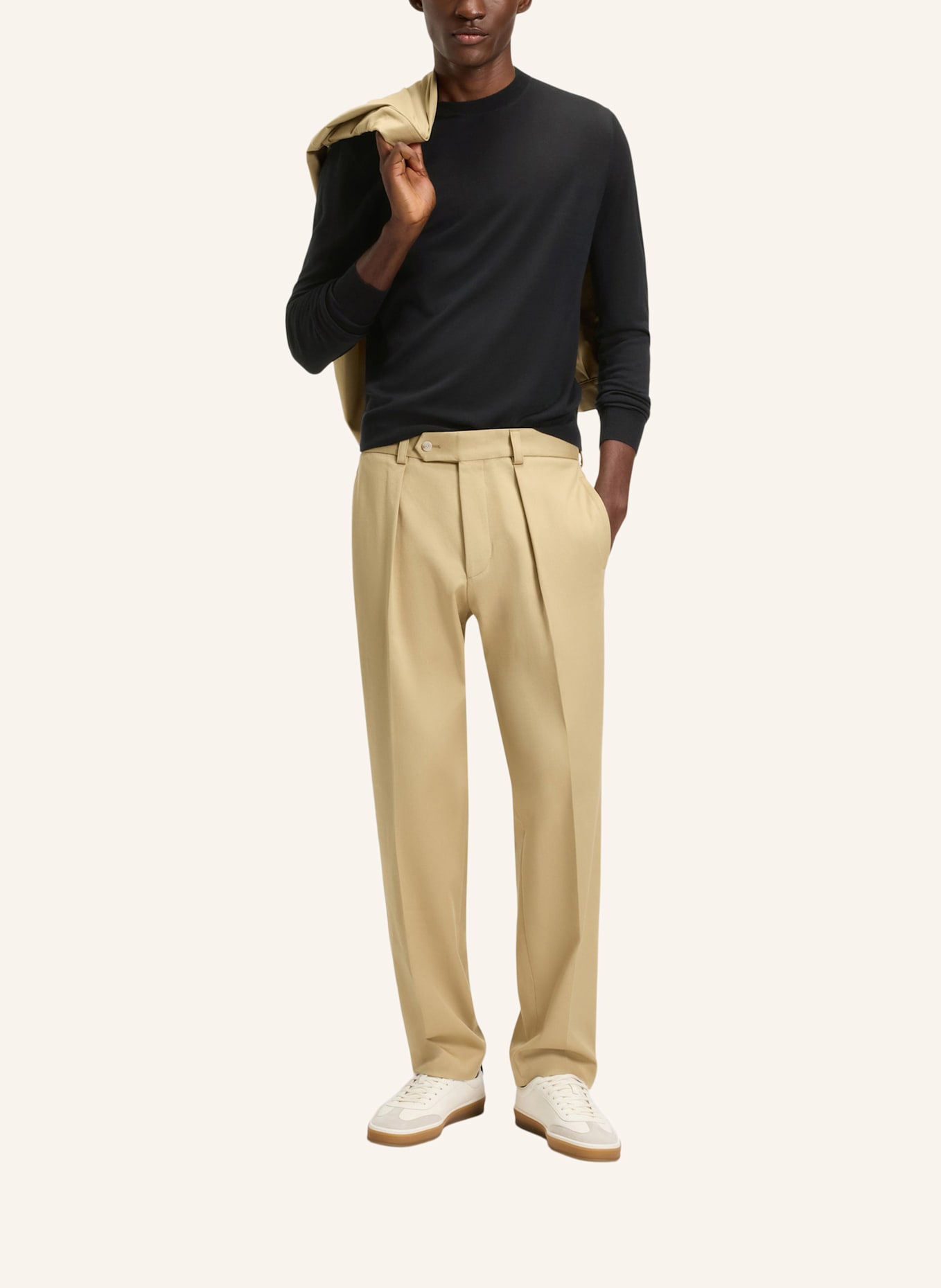 BOSS Pullover JASPERO_DB Regular Fit: DUNKELBLAU