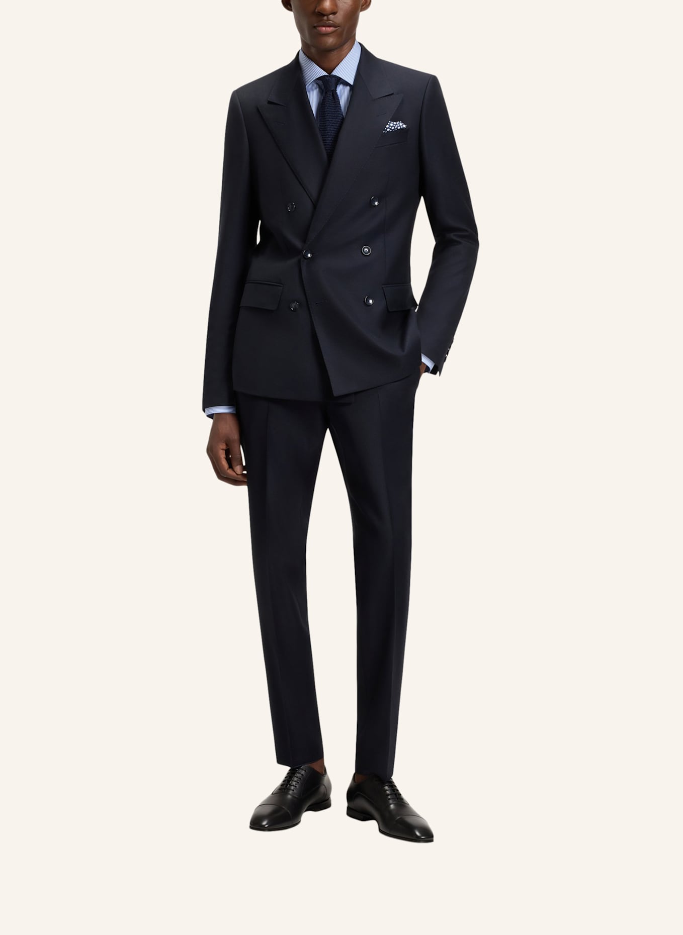 BOSS Business Hemd H-DAVID-SPREAD_DB Slim Fit: HELLBLAU