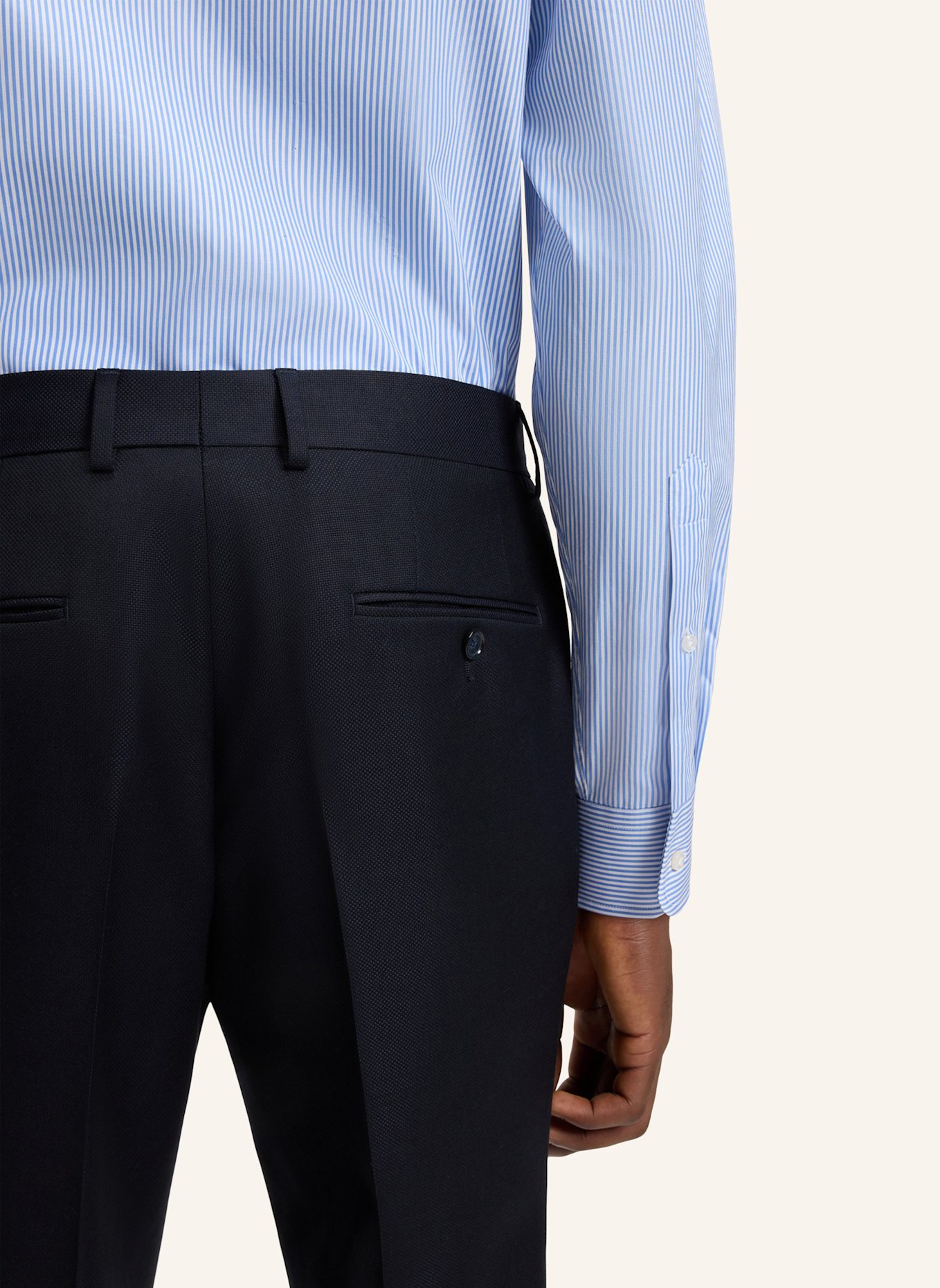 BOSS Business Hemd H-DAVID-SPREAD_DB Slim Fit: HELLBLAU