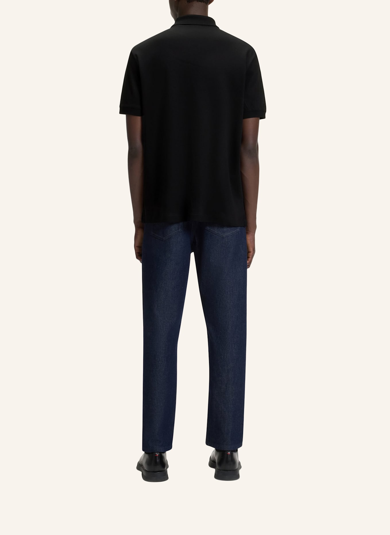 HUGO Poloshirt DALOMINO Regular Fit: SCHWARZ