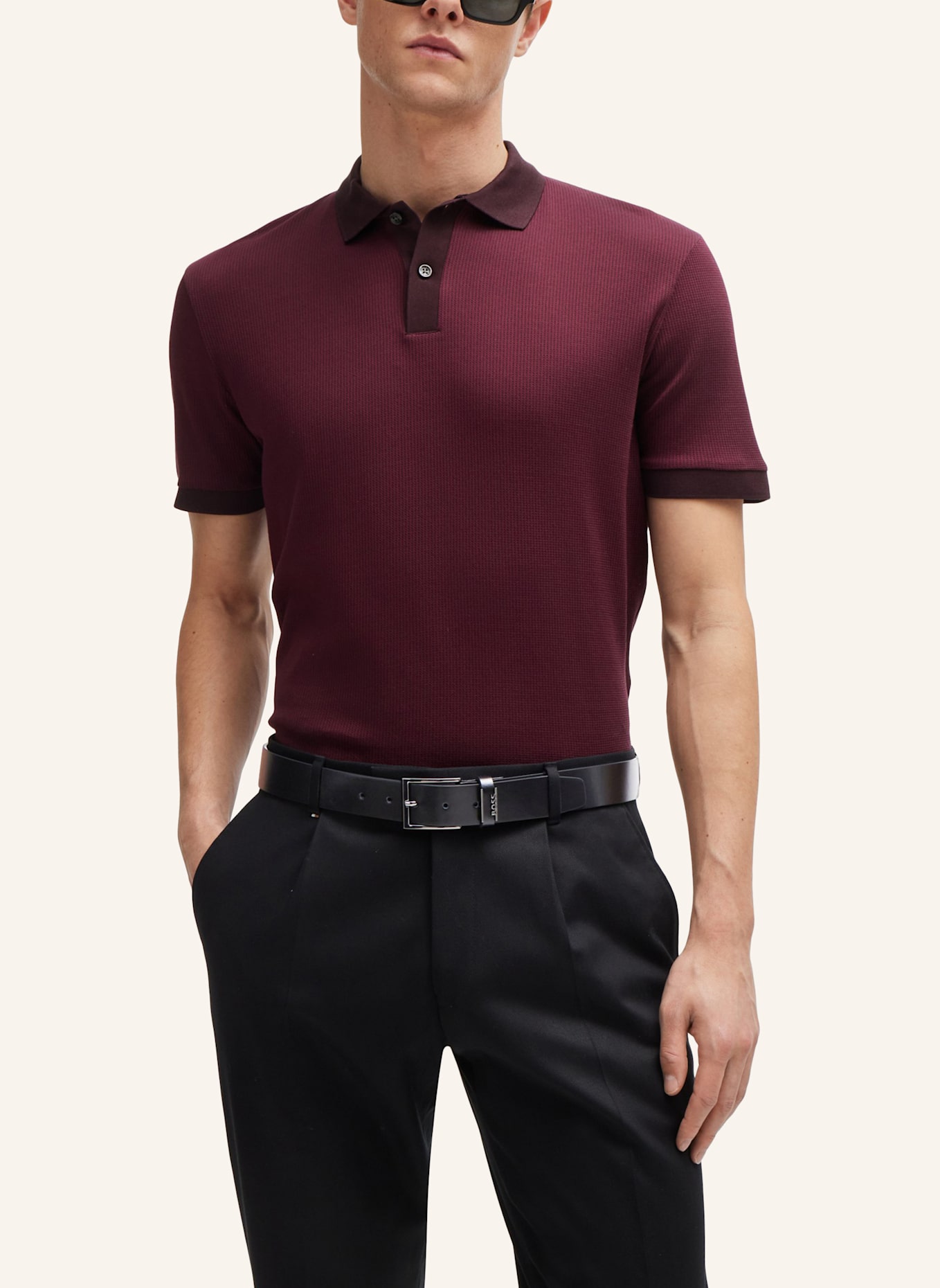 BOSS Business Gürtel COLE-ANT_SZ35: SCHWARZ