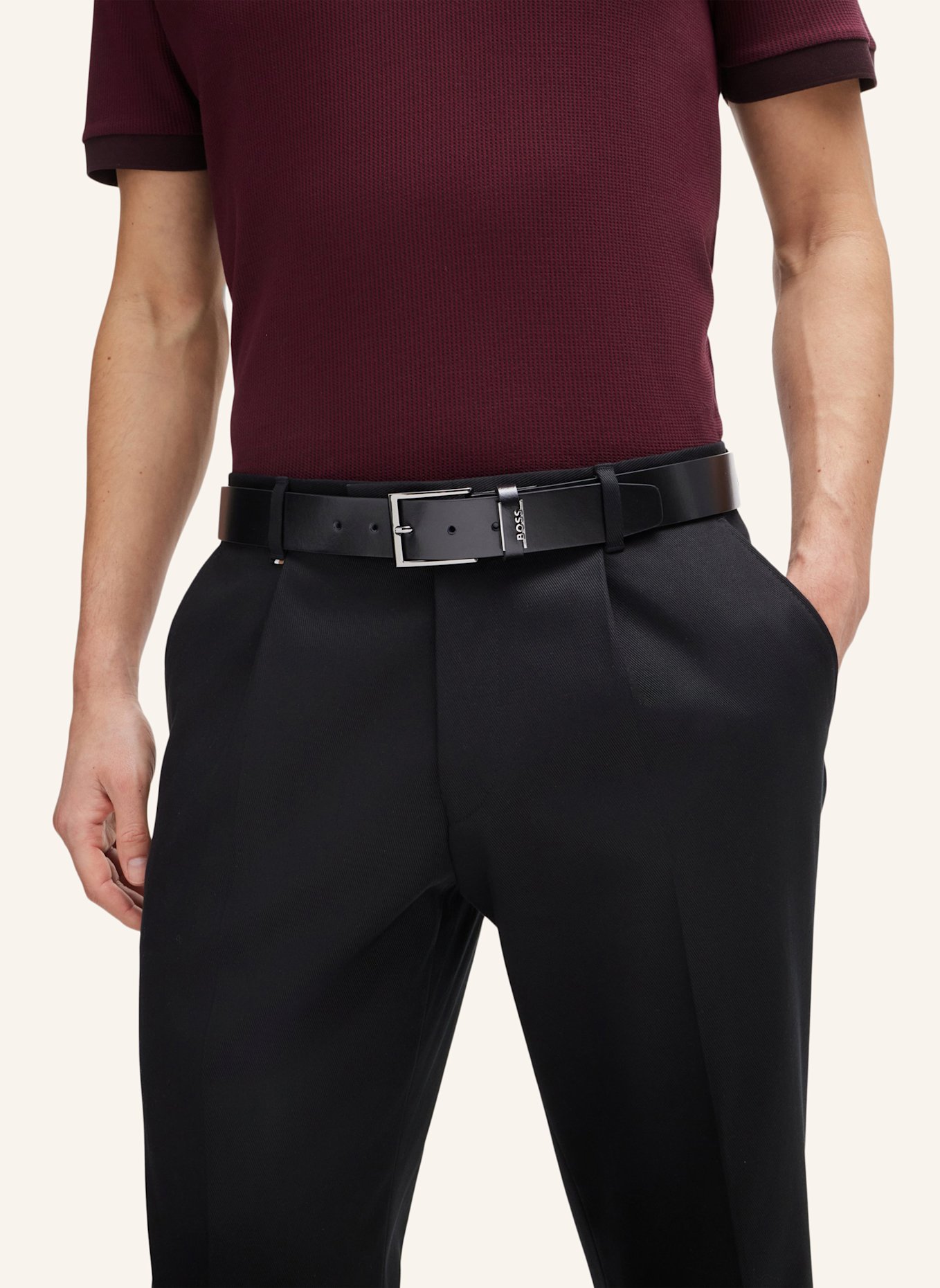BOSS Business Gürtel COLE-ANT_SZ35: SCHWARZ