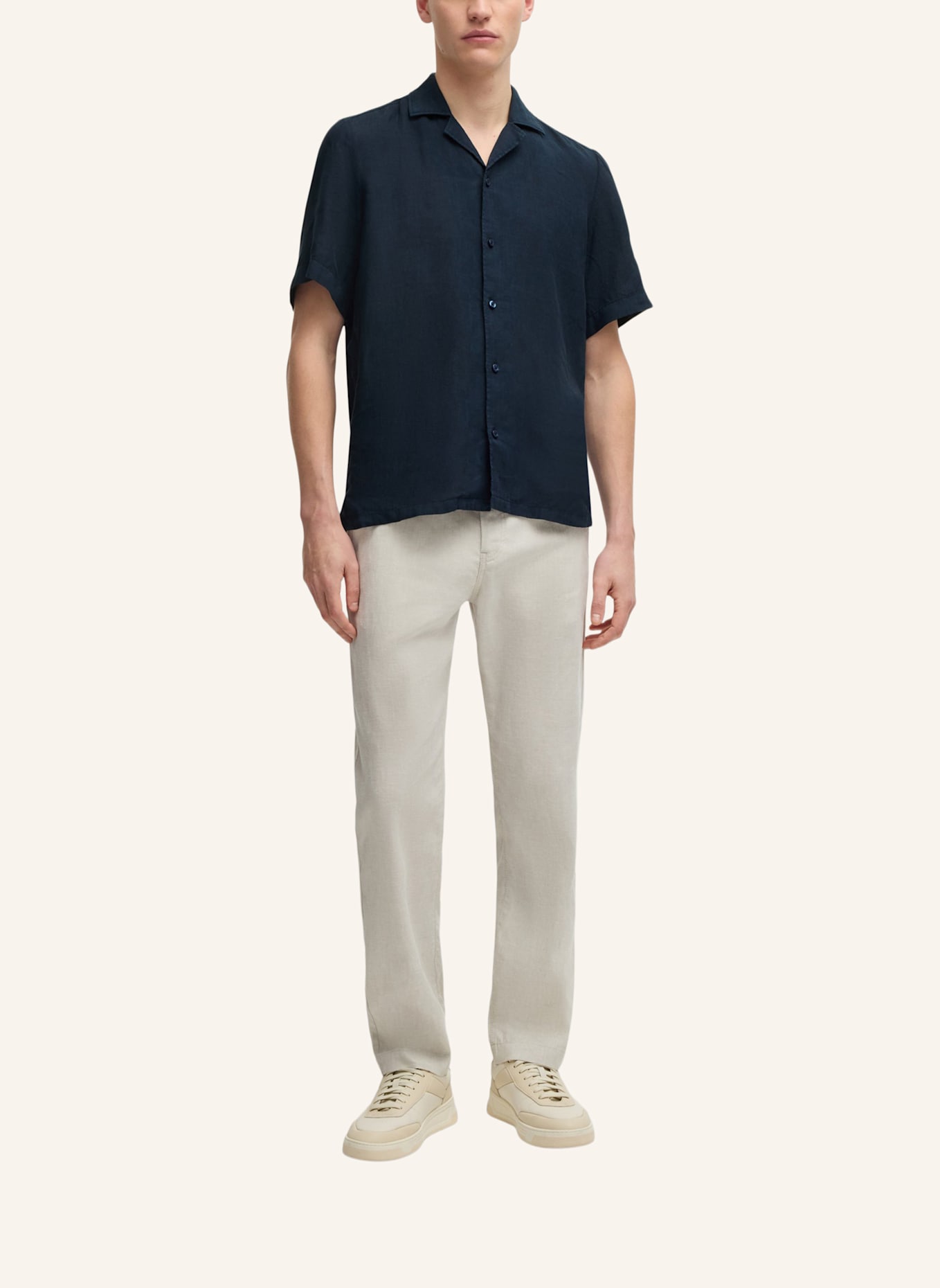 BOSS Casual Hemd RAYER_M Regular Fit: DUNKELBLAU