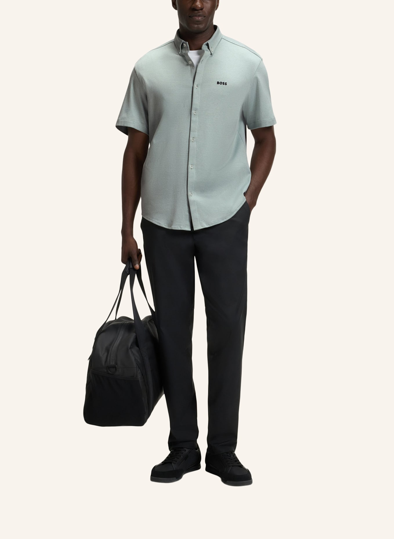 BOSS Casual Hemd B_MOTION_S Regular Fit: GRÜN